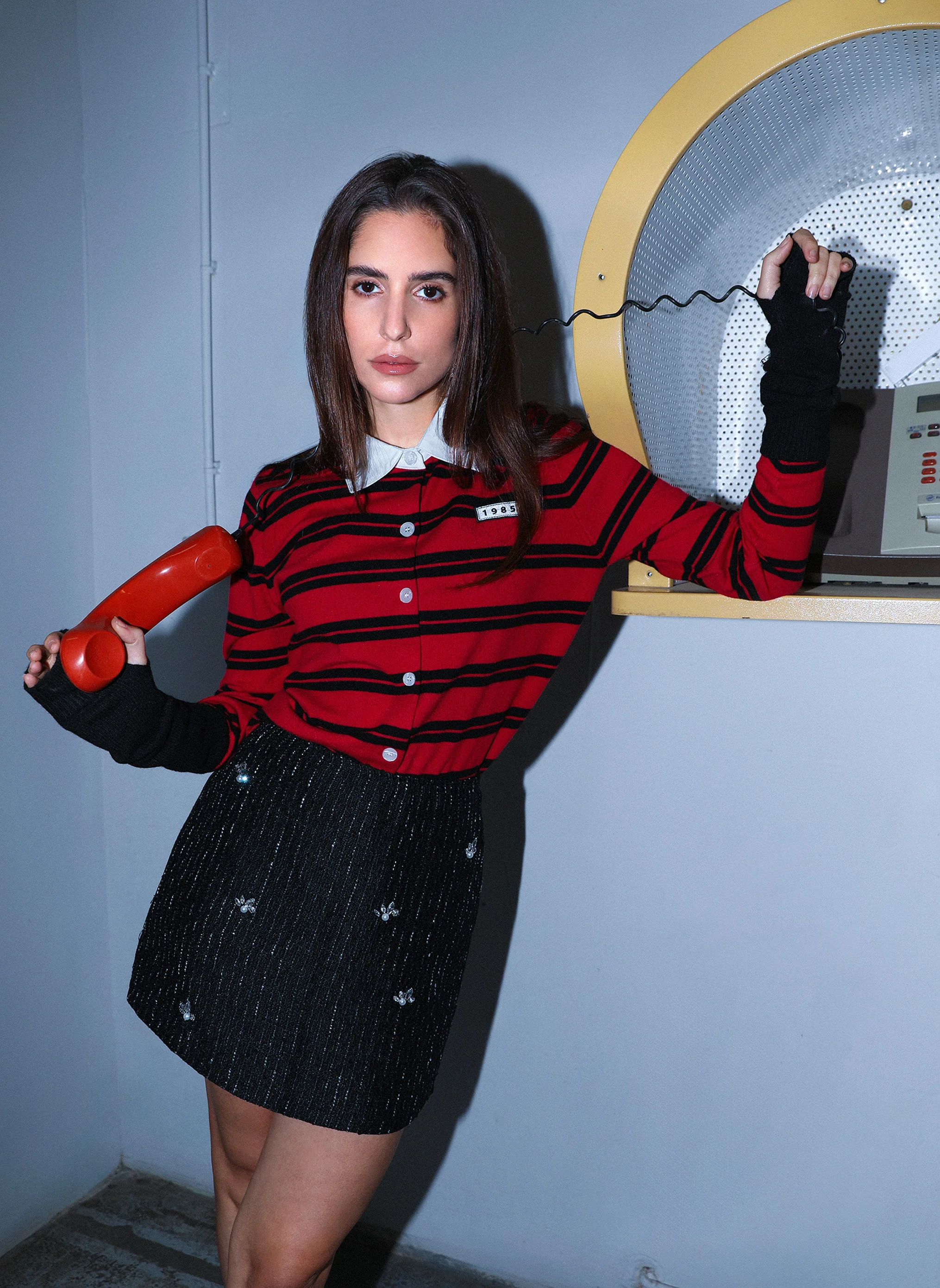 GILET NAOMI rouge