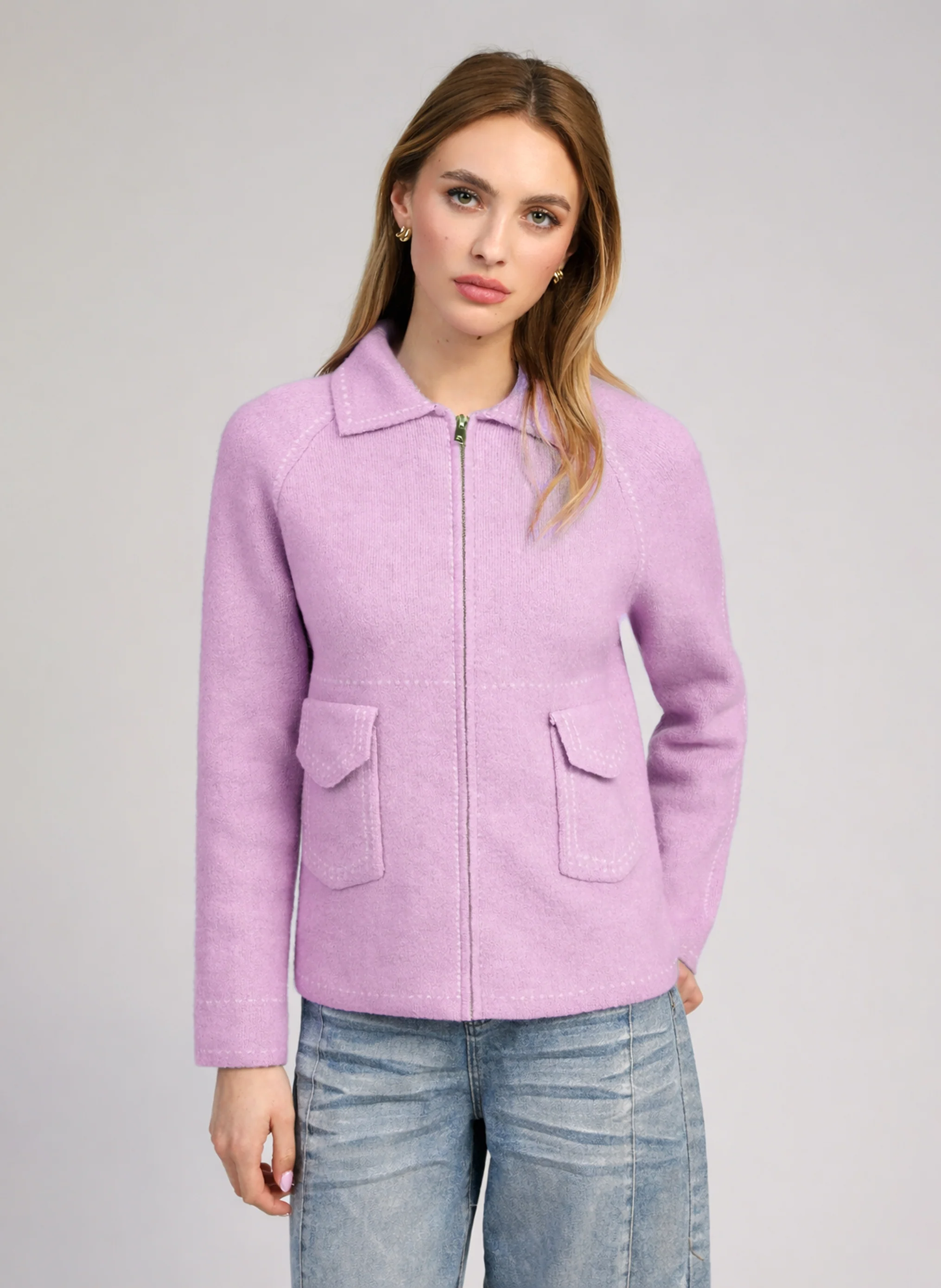 GILET NIBA lilas