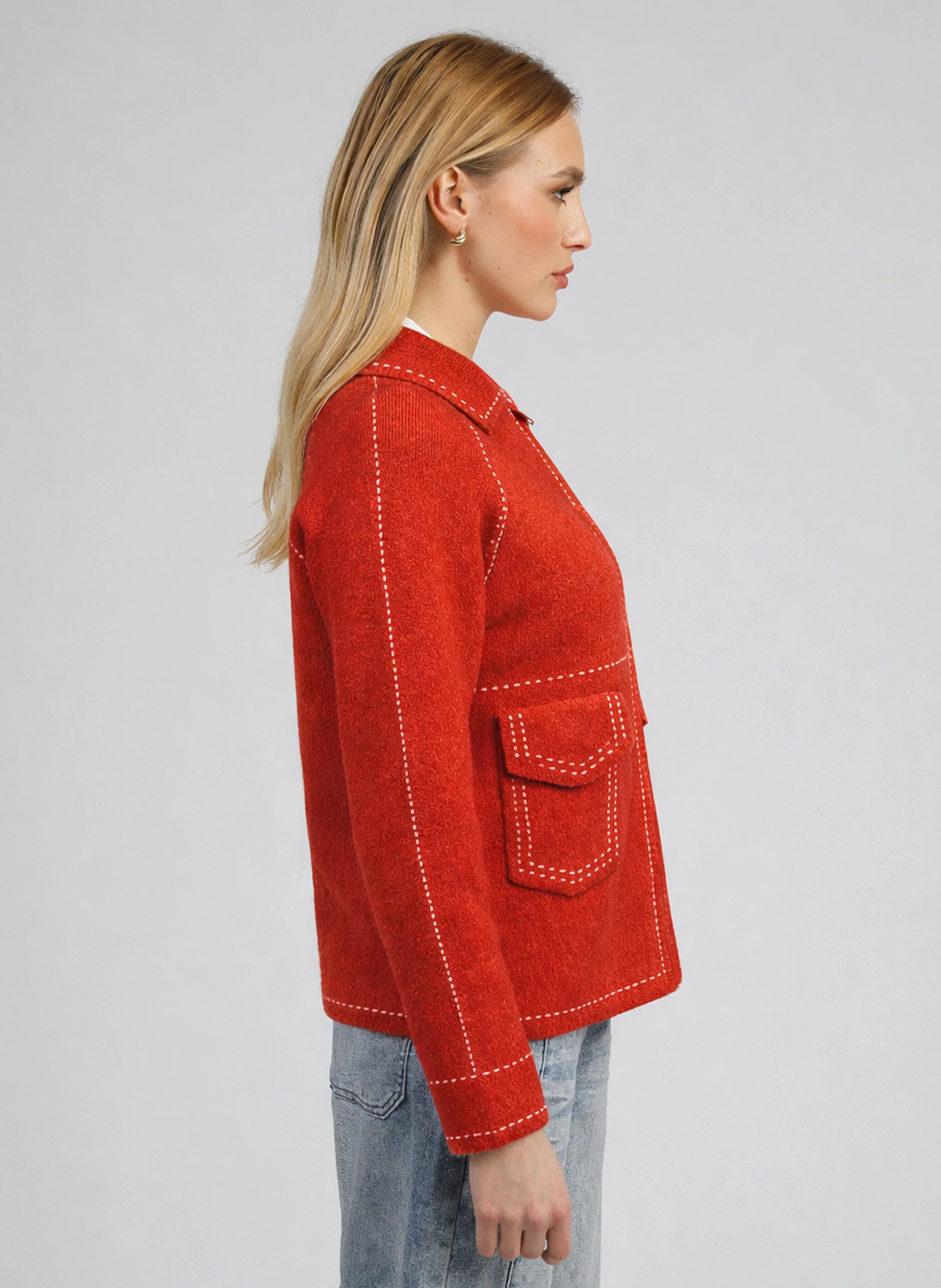 GILET NIBA rouge - Image 3