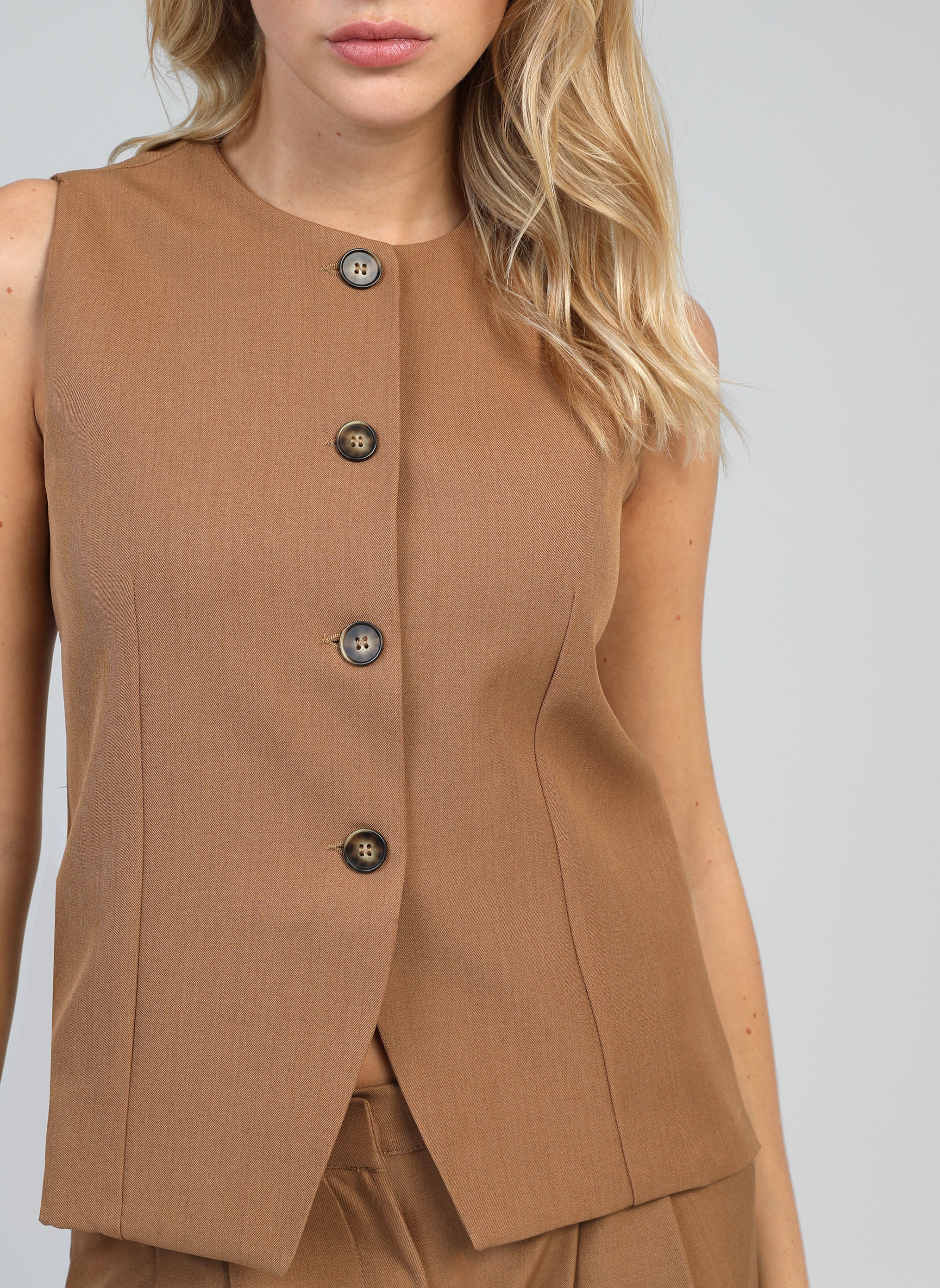 GILET DE COSTUME ZOLA camel - Image 3