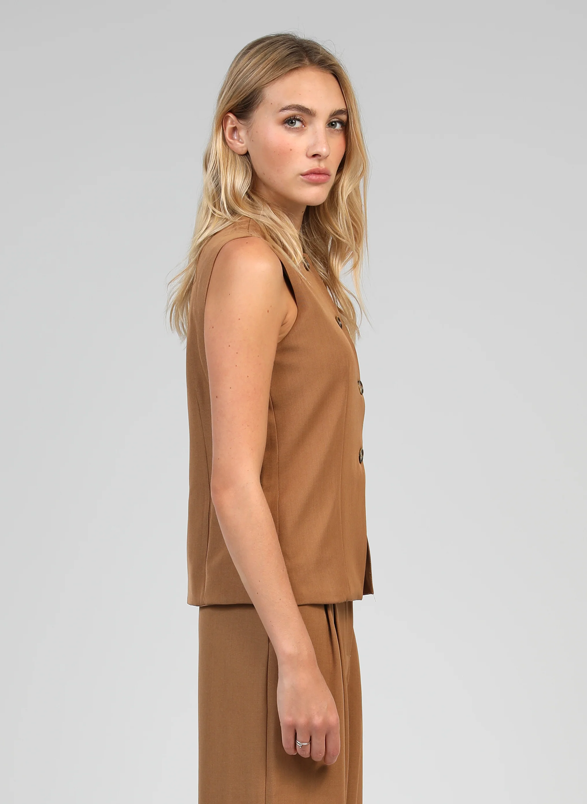 GILET DE COSTUME ZOLA camel - Image 4