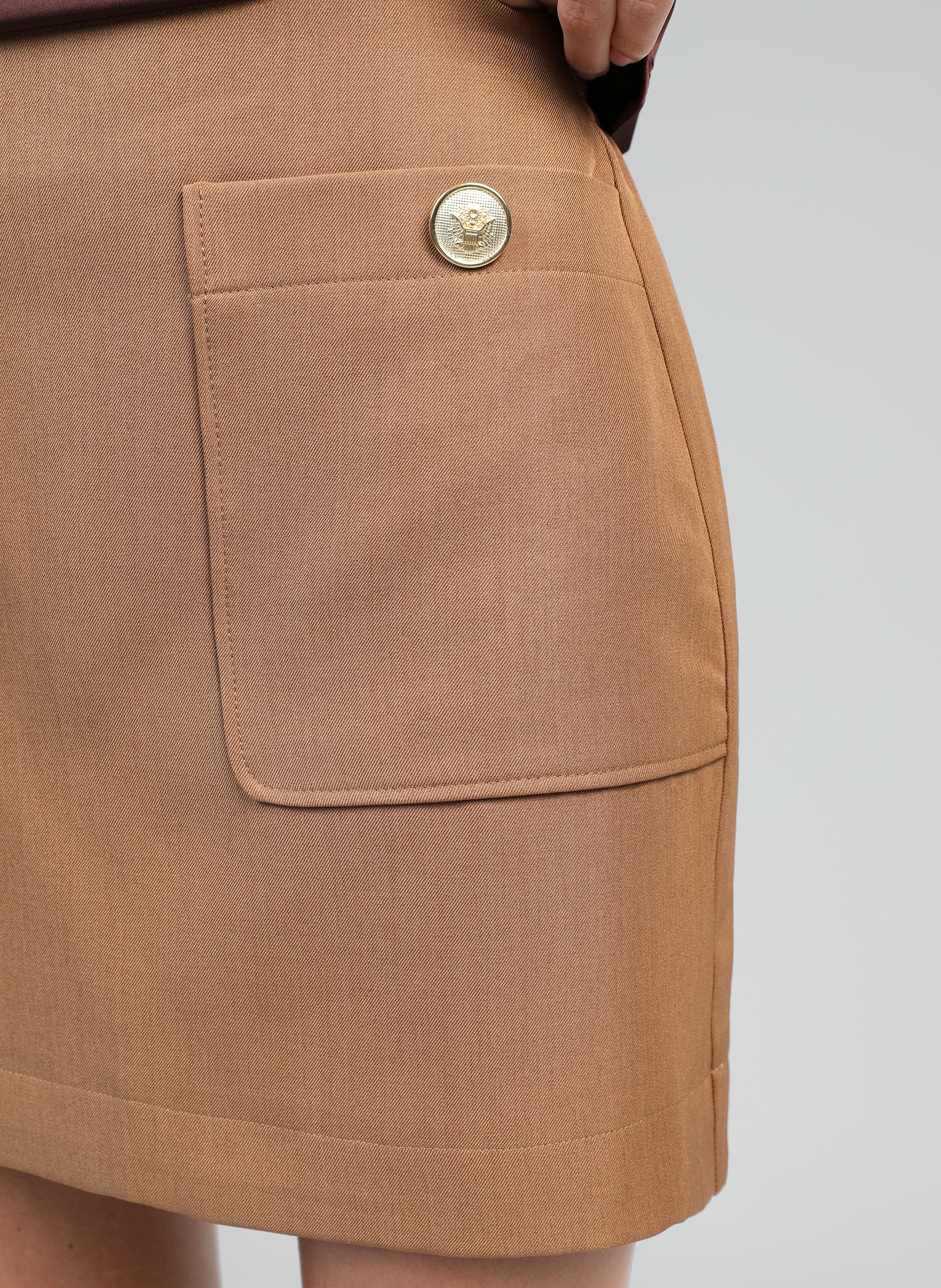 JUPE COURTE GILMA camel - Image 2