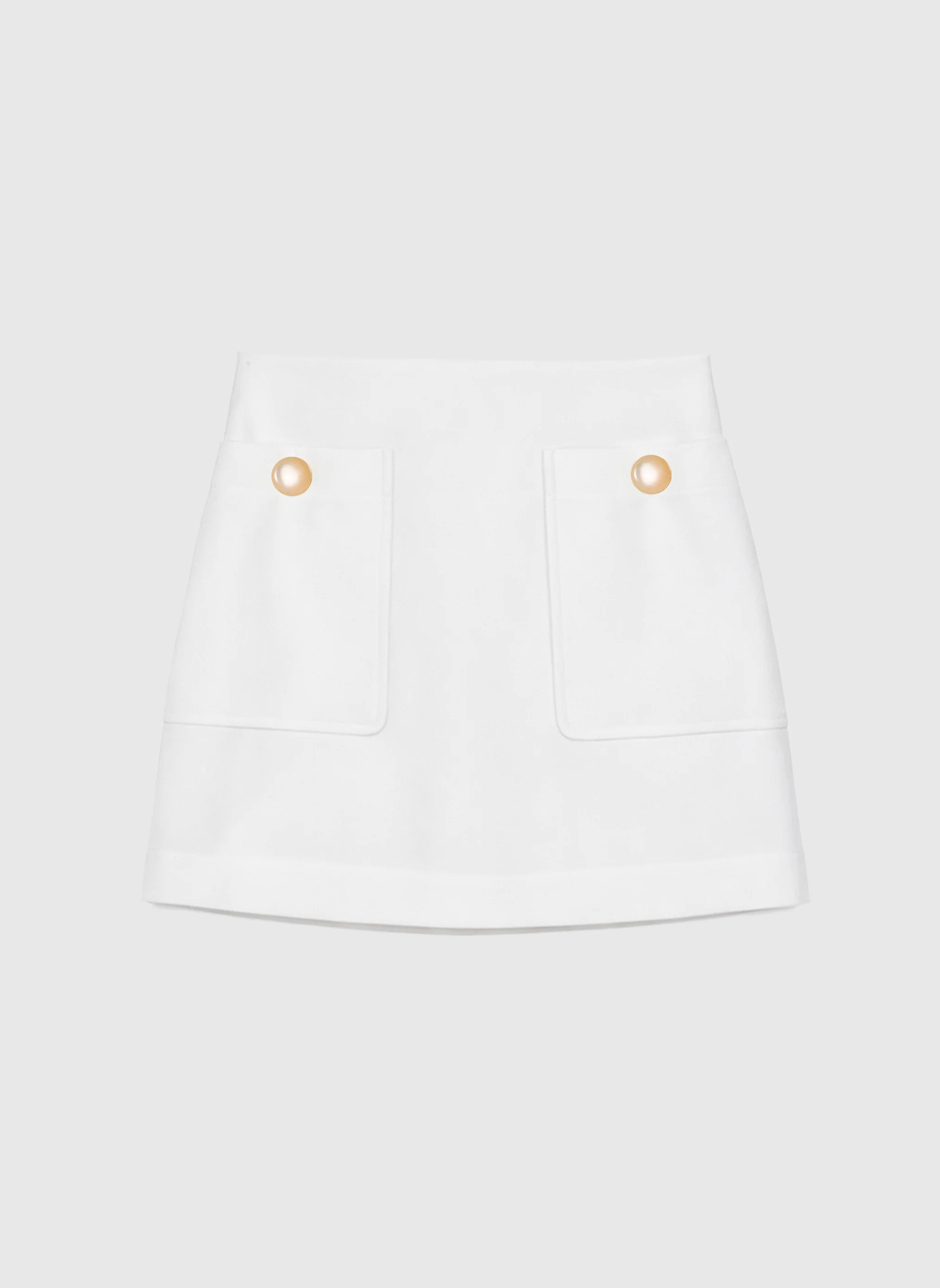 JUPE COURTE GILMANA blanc