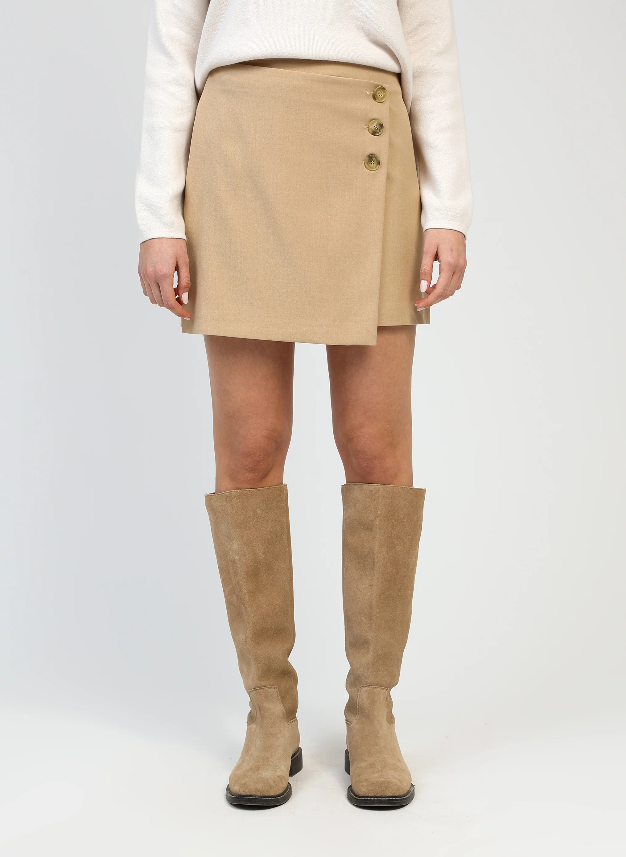 JUPE COURTE GUYA beige - Image 3