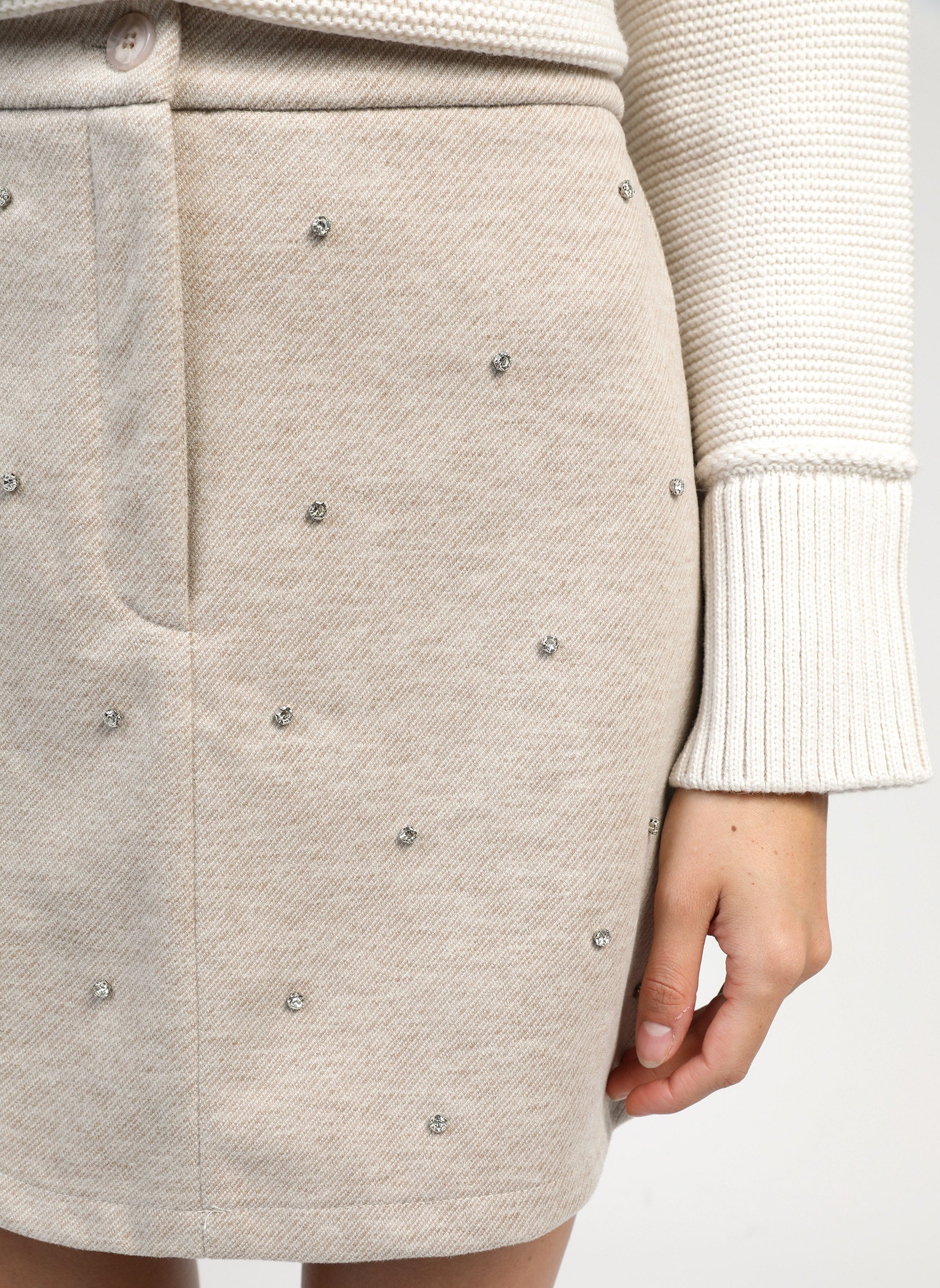JUPE COURTE JULINIA beige - Image 3