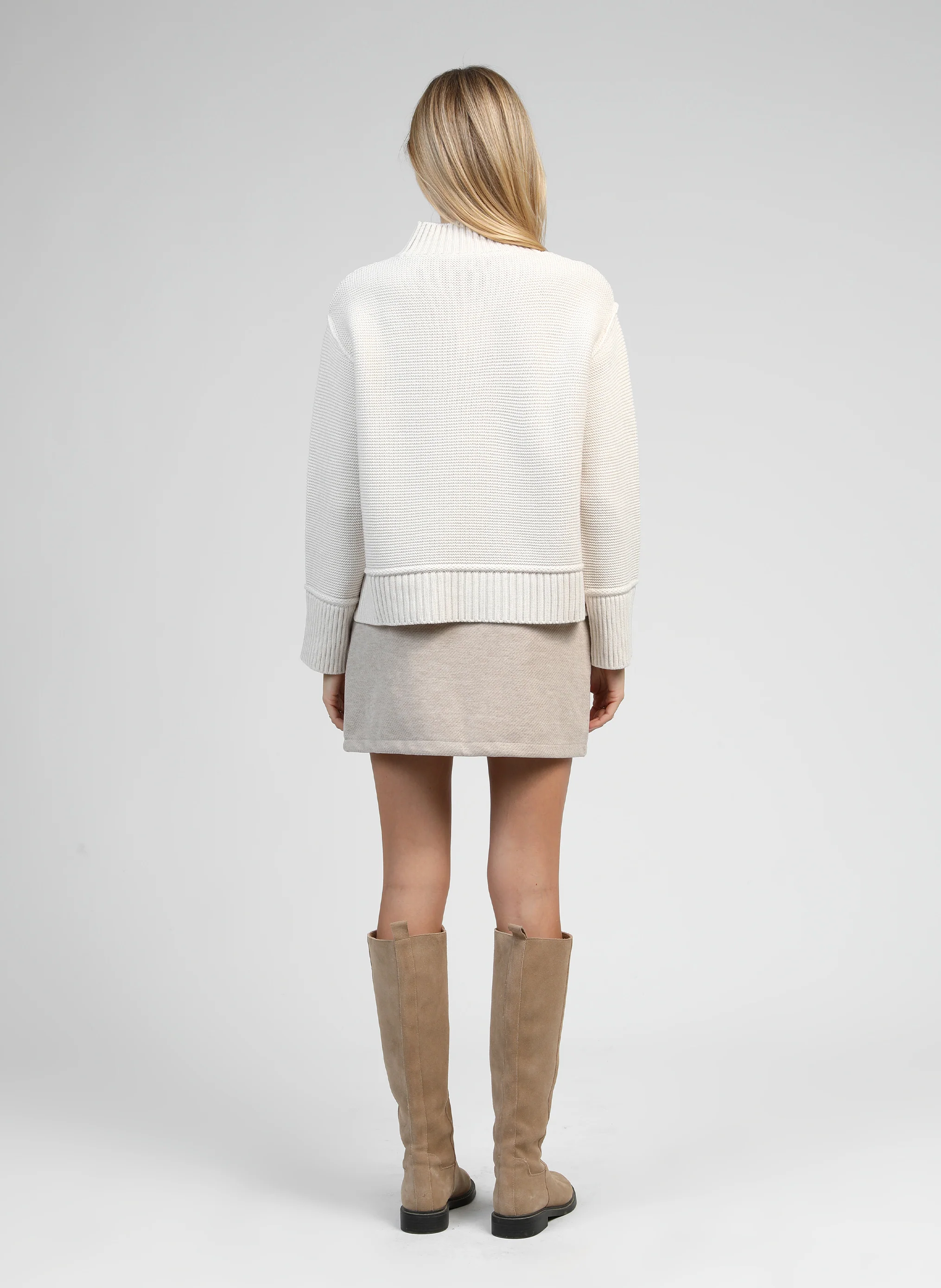 JUPE COURTE JULINIA beige - Image 5