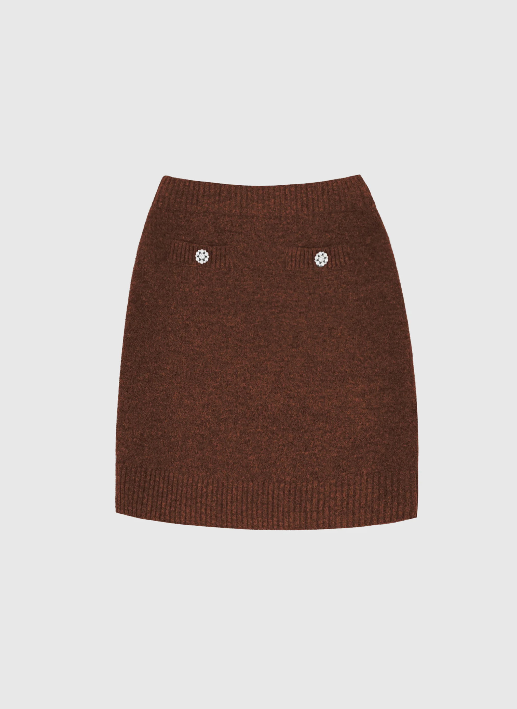 JUPE COURTE NAMINI marron - Image 6