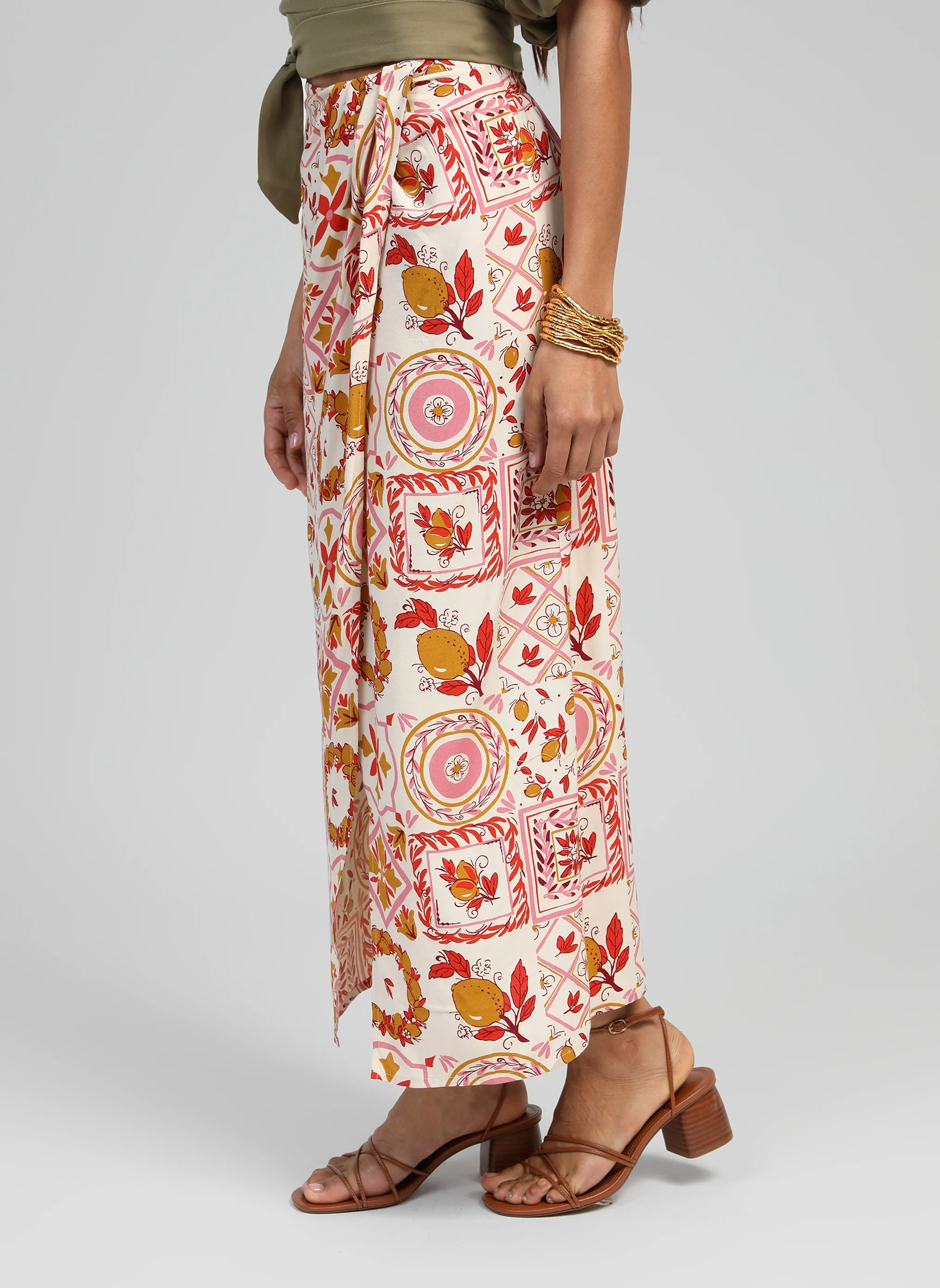 JUPE LONGUE GERIC rizzo rose - Image 4