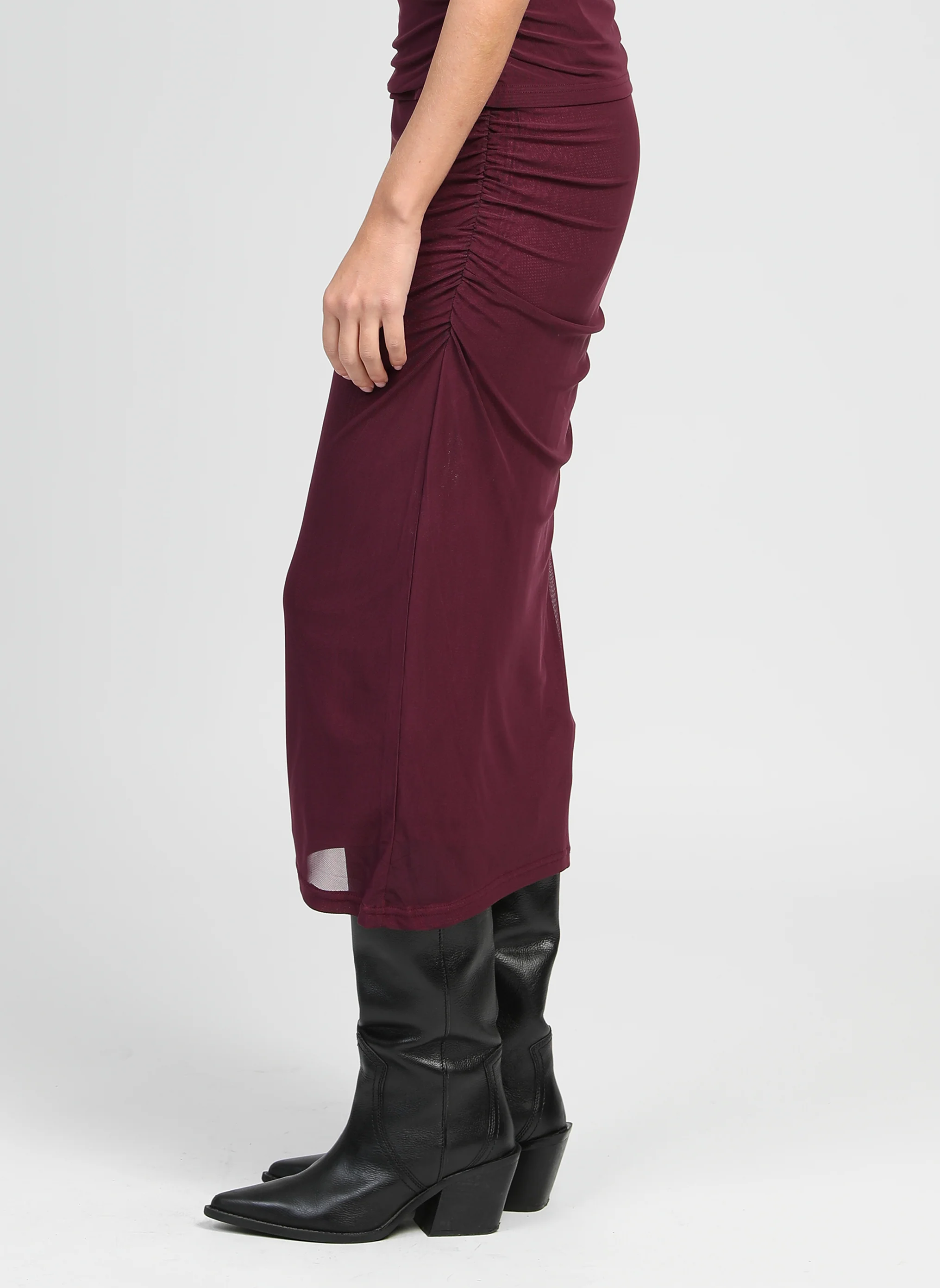 JUPE LONGUE JAZILO wine - Image 4