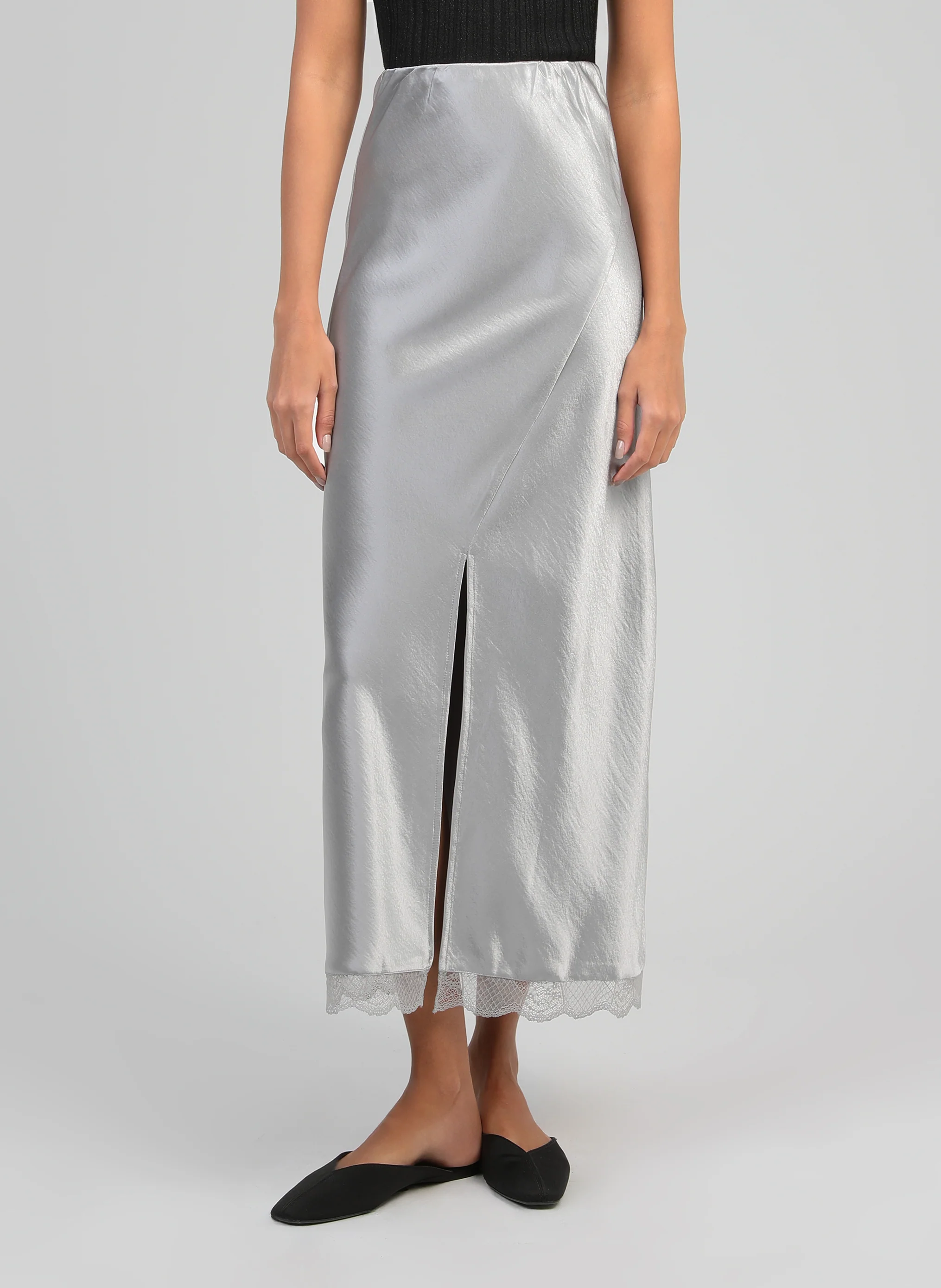 JUPE LONGUE JULIATA silver - Image 2