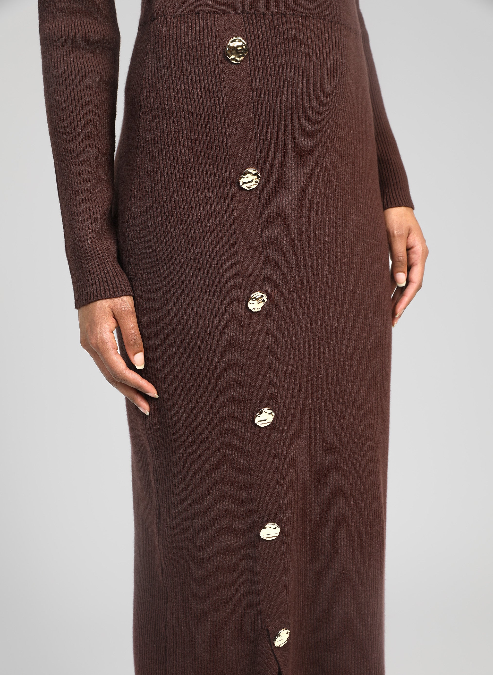 JUPE LONGUE NINI marron - Image 2