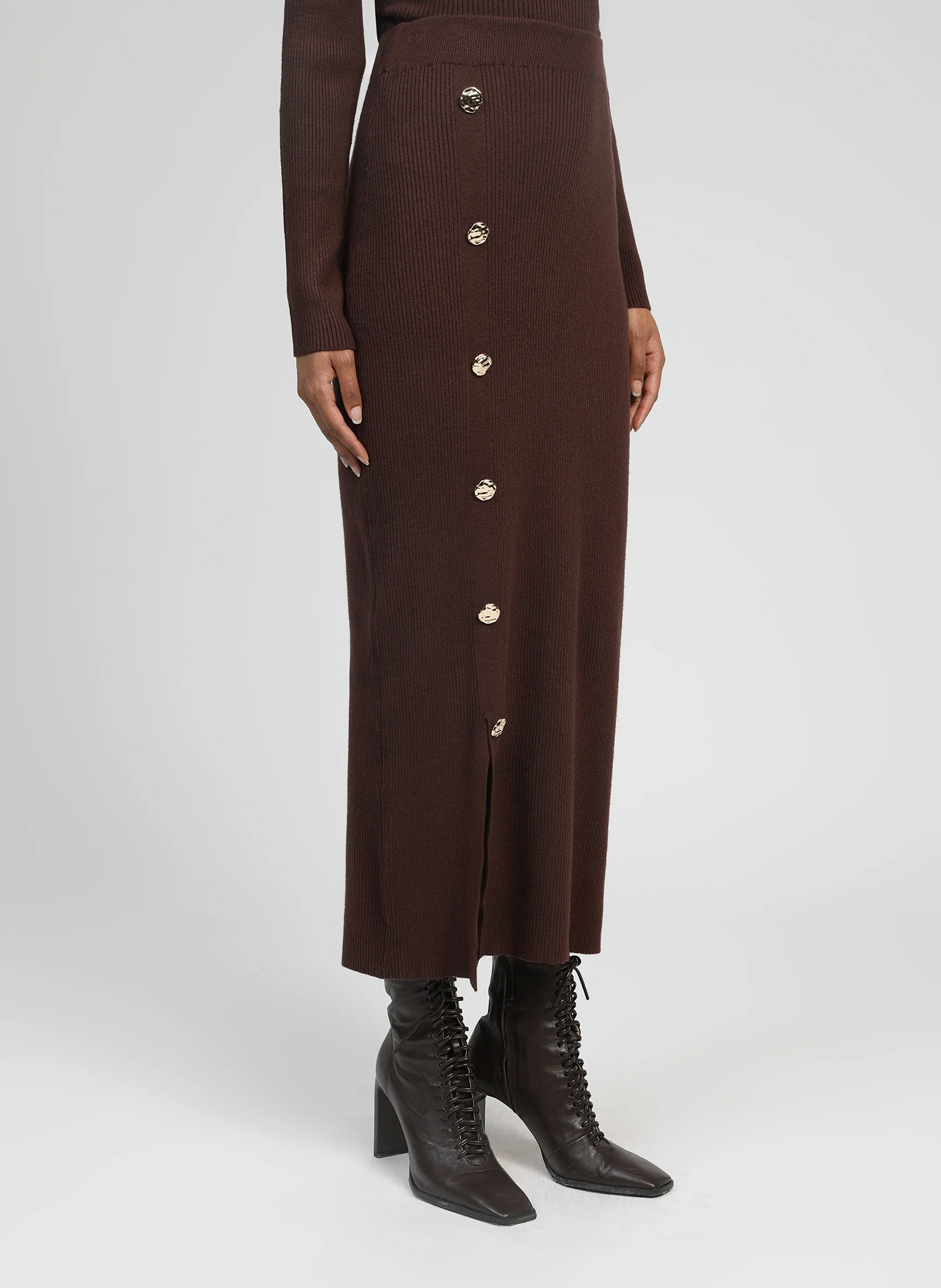 JUPE LONGUE NINI marron - Image 4