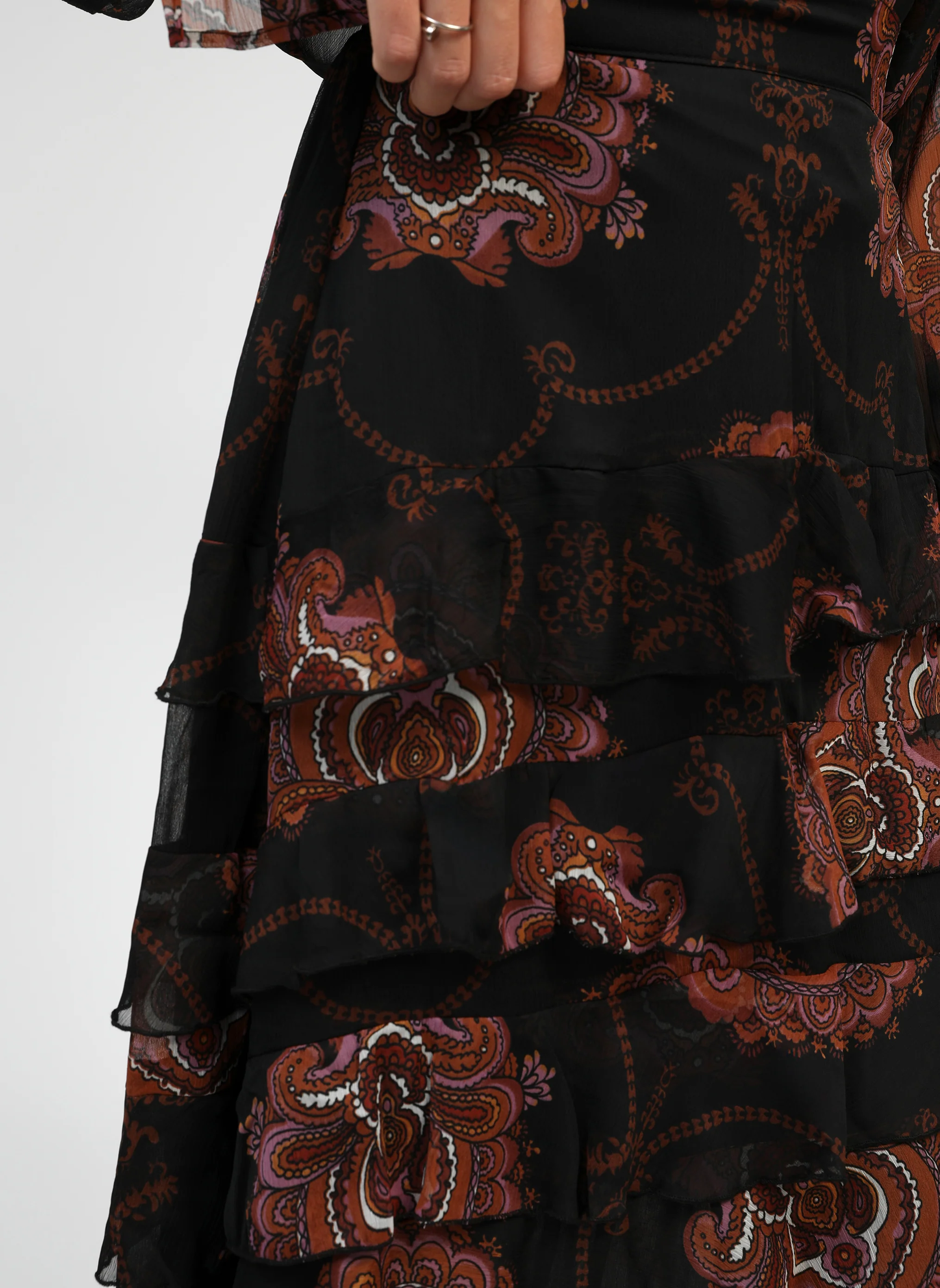 JUPE LONGUE RASHELY bohemia noir - Image 4
