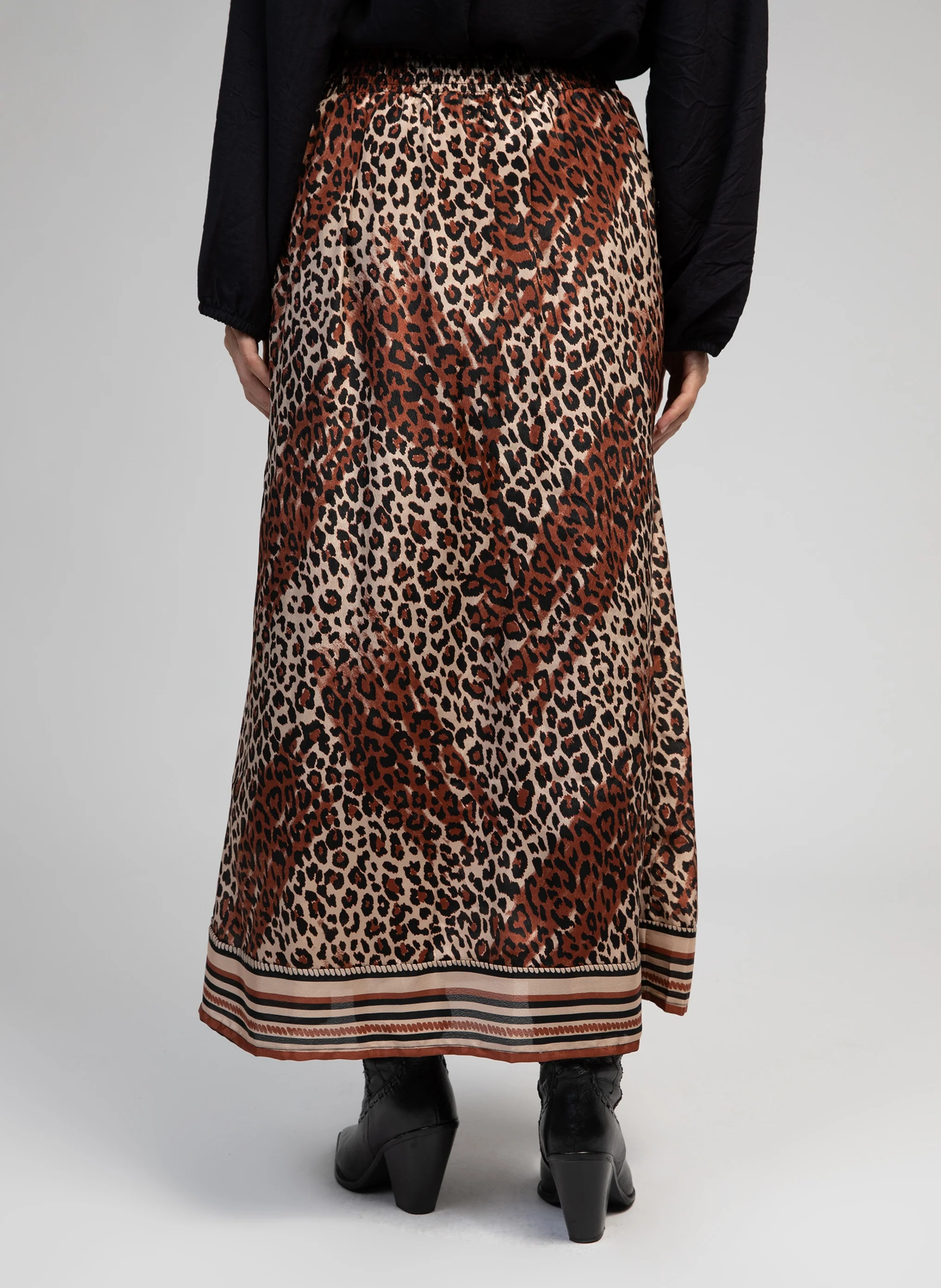 JUPE LONGUE RINE felo chocolat - Image 5
