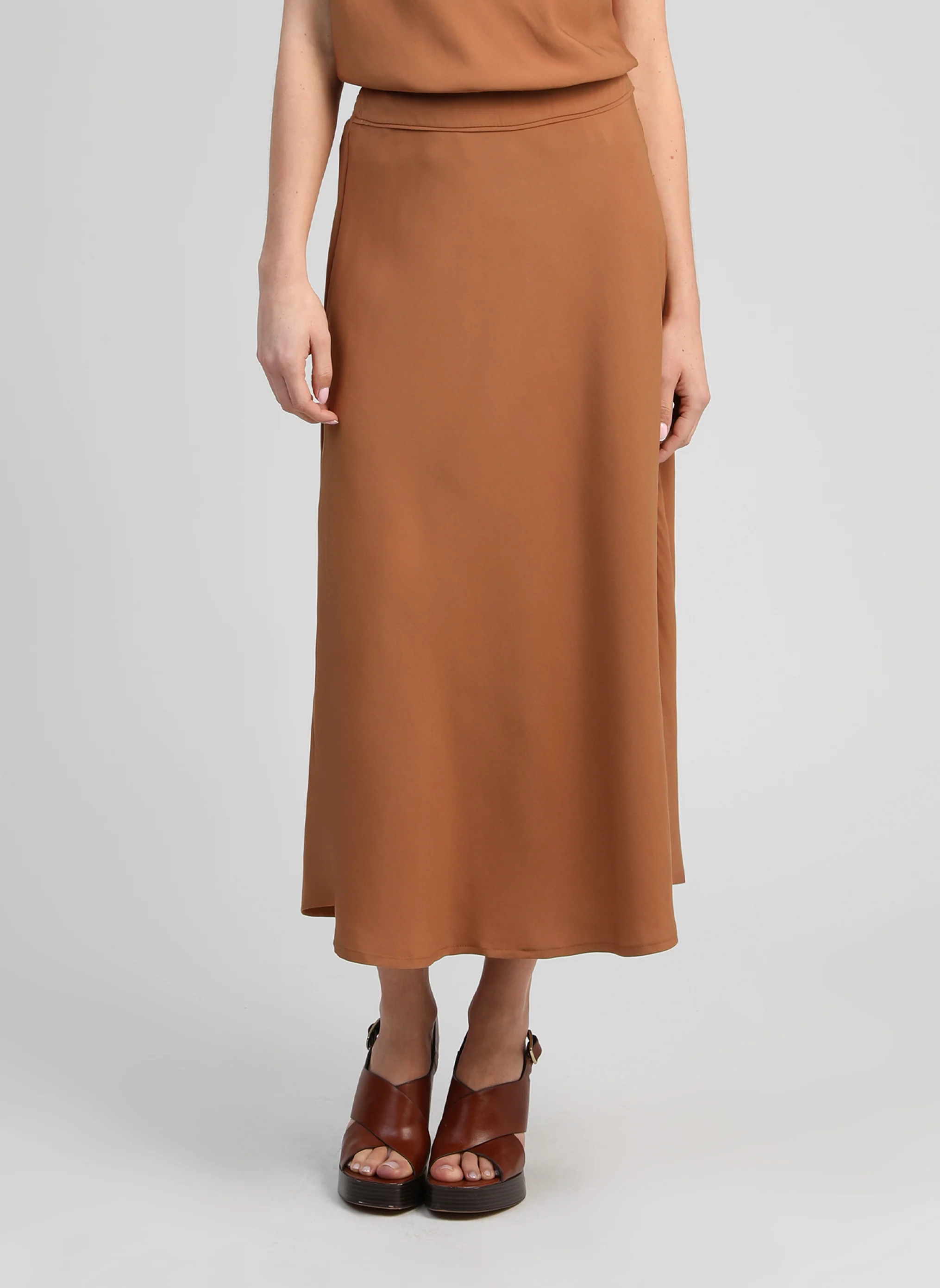 JUPE MIDI GABITA daim - Image 2