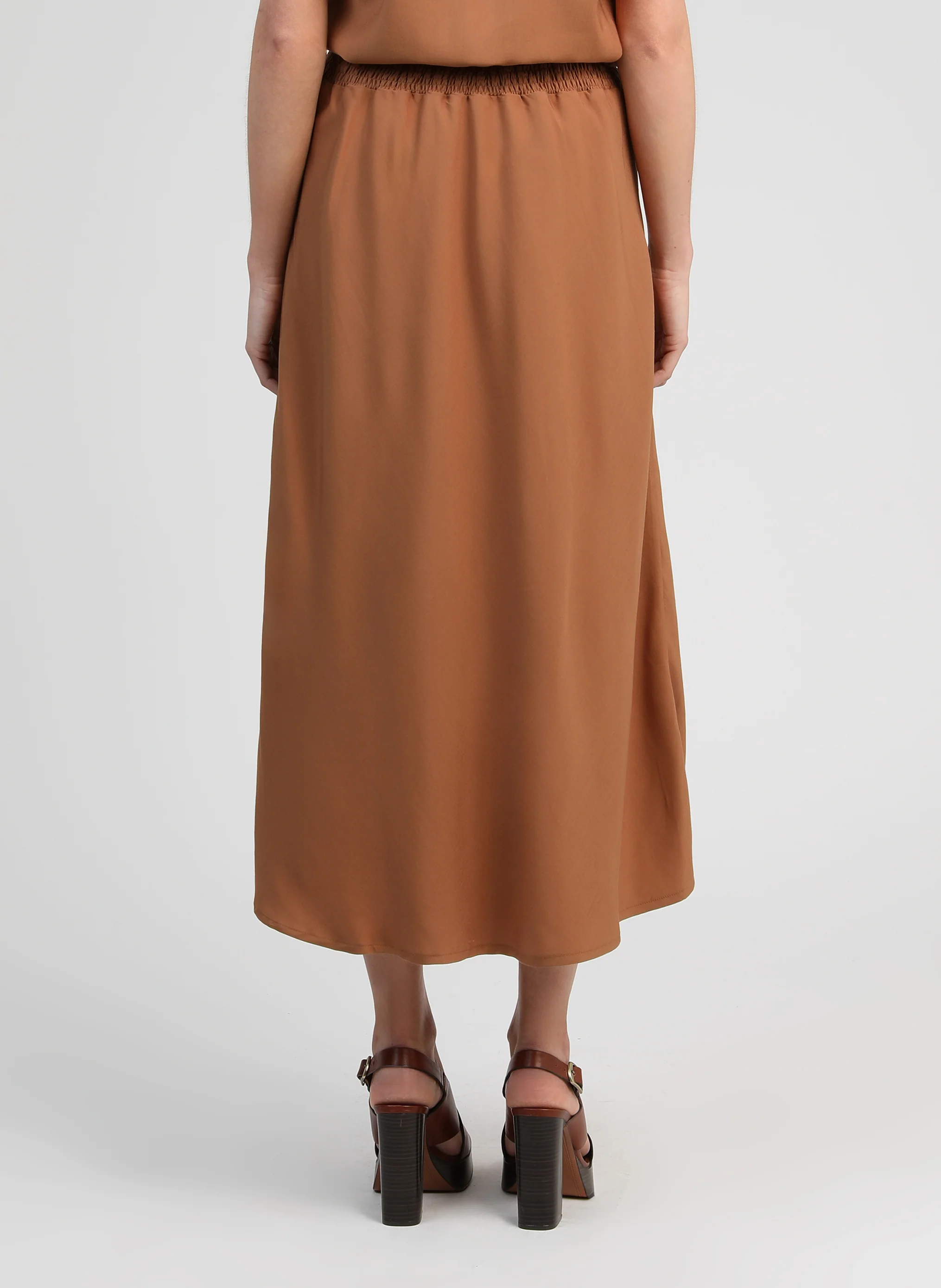 JUPE MIDI GABITA daim - Image 5