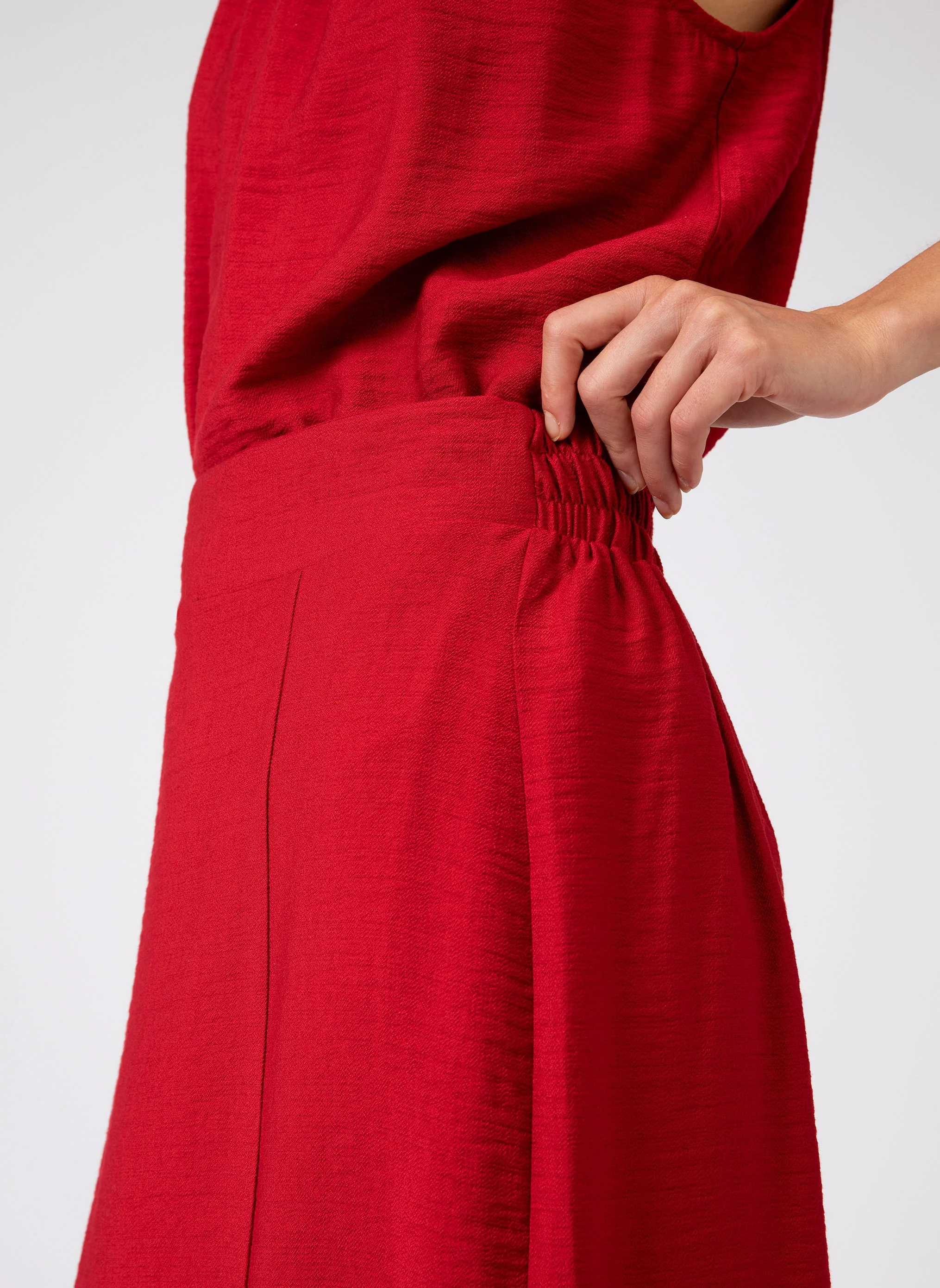 JUPE MIDI GINNIA cerise - Image 3