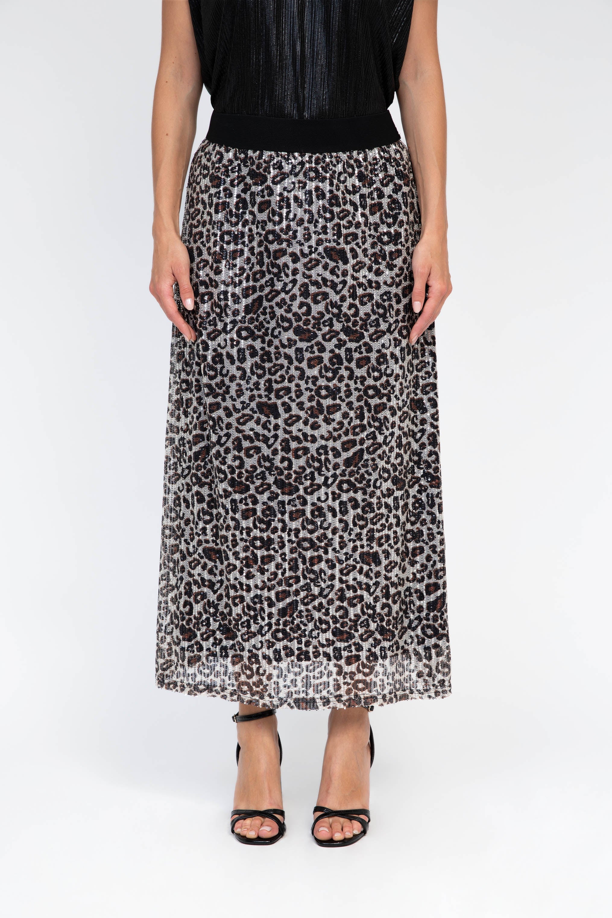 JUPE MIDI JALYS leopard - Image 3