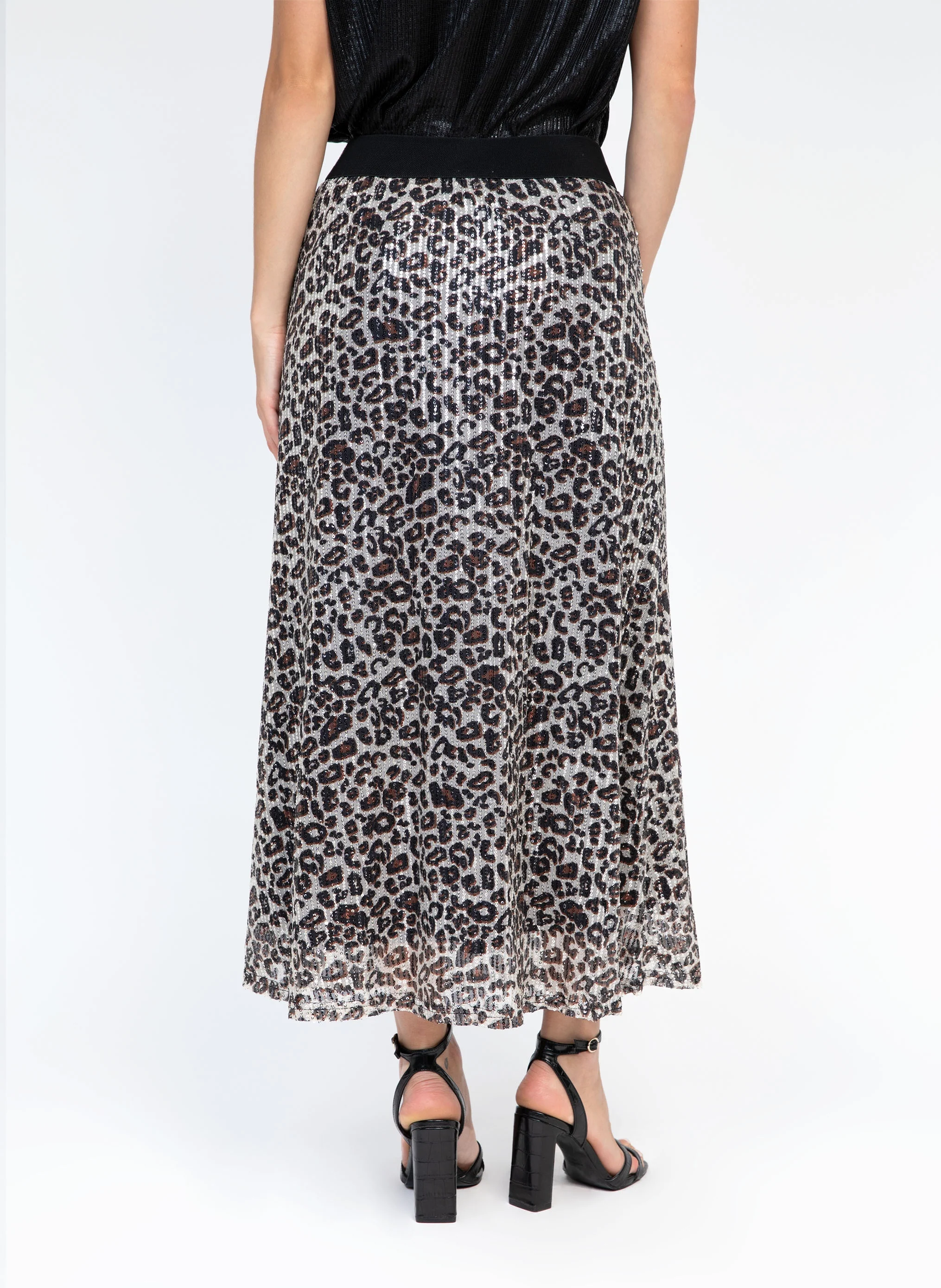 JUPE MIDI JALYS leopard - Image 6