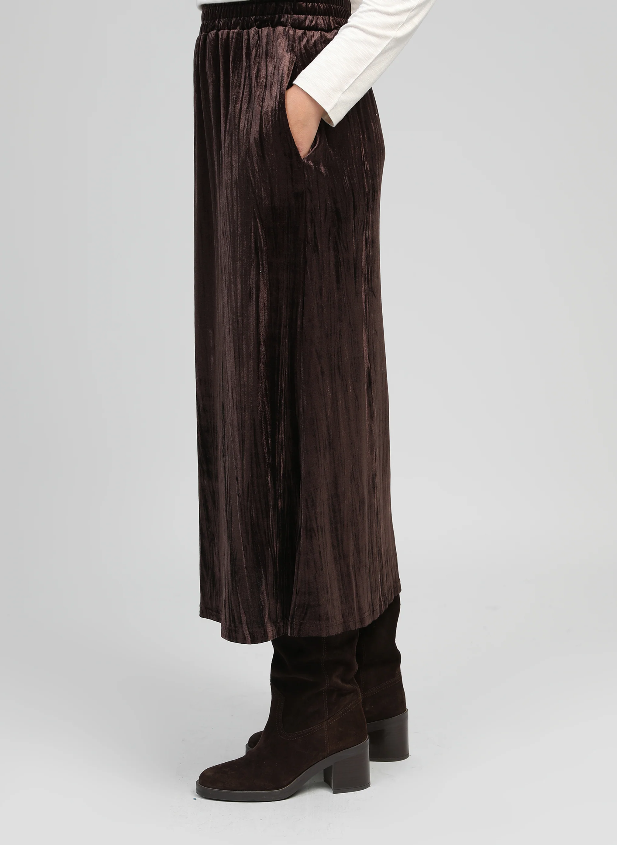 JUPE MIDI JANAIS marron - Image 4
