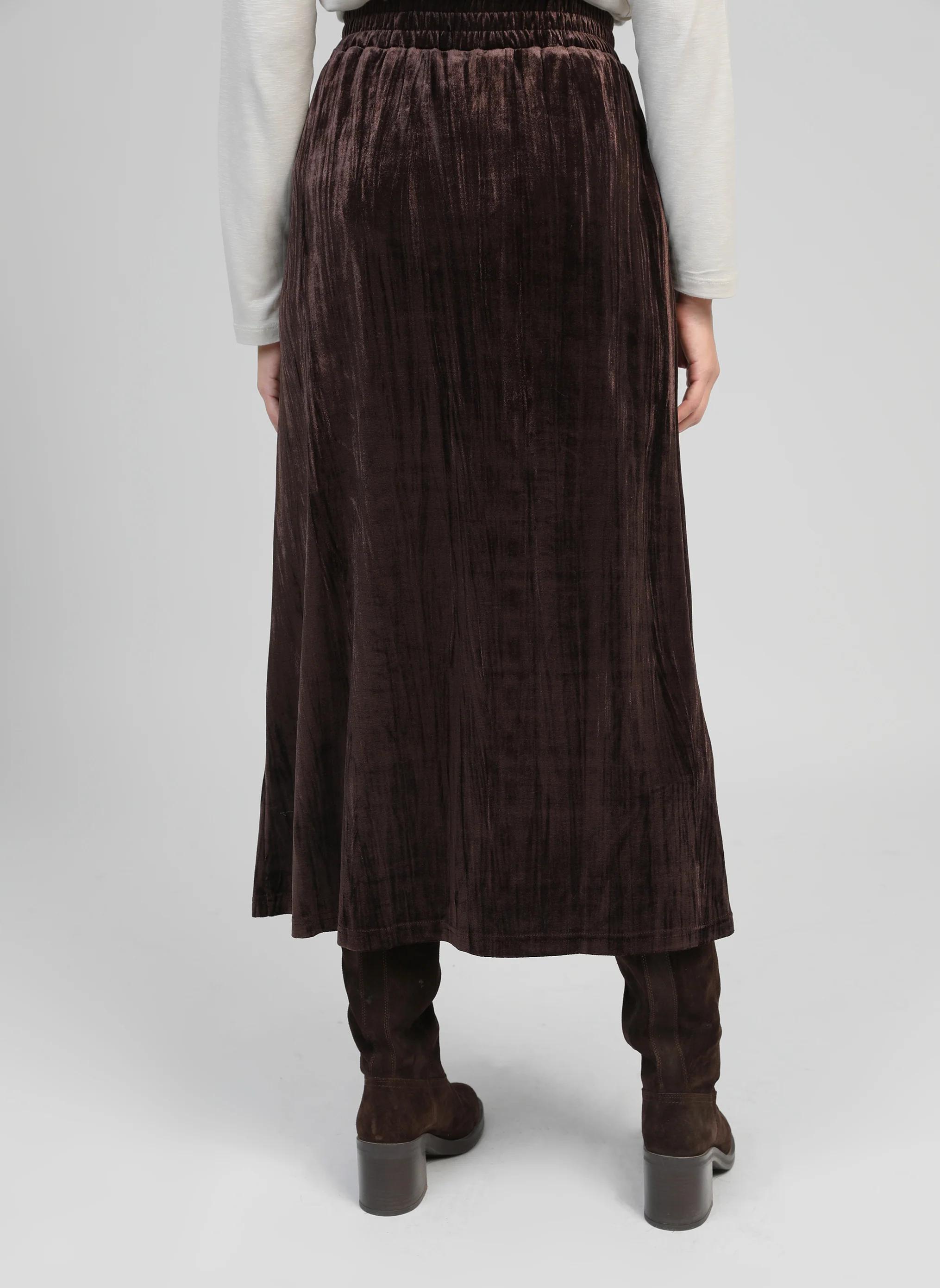 JUPE MIDI JANAIS marron - Image 6