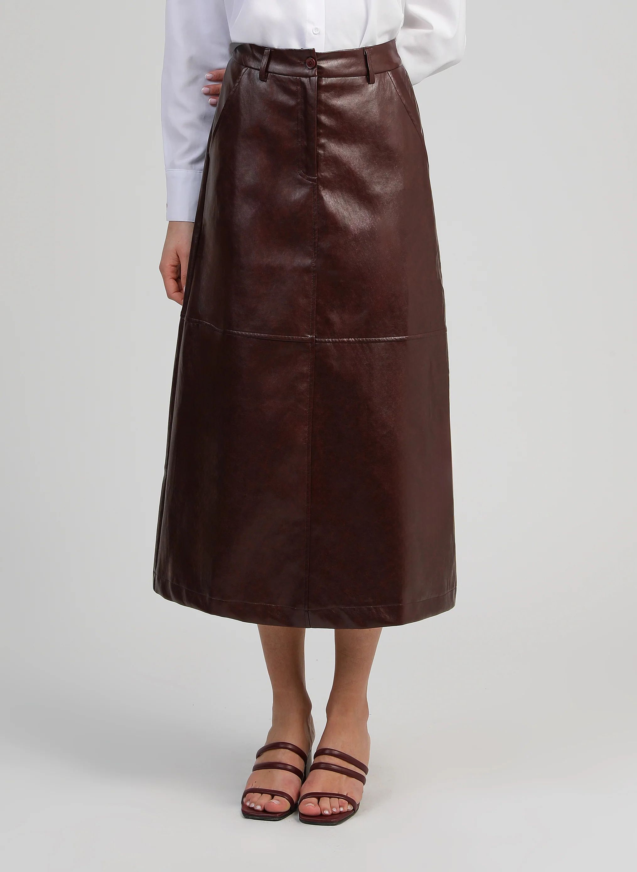 JUPE MIDI JOUKI wine - Image 3