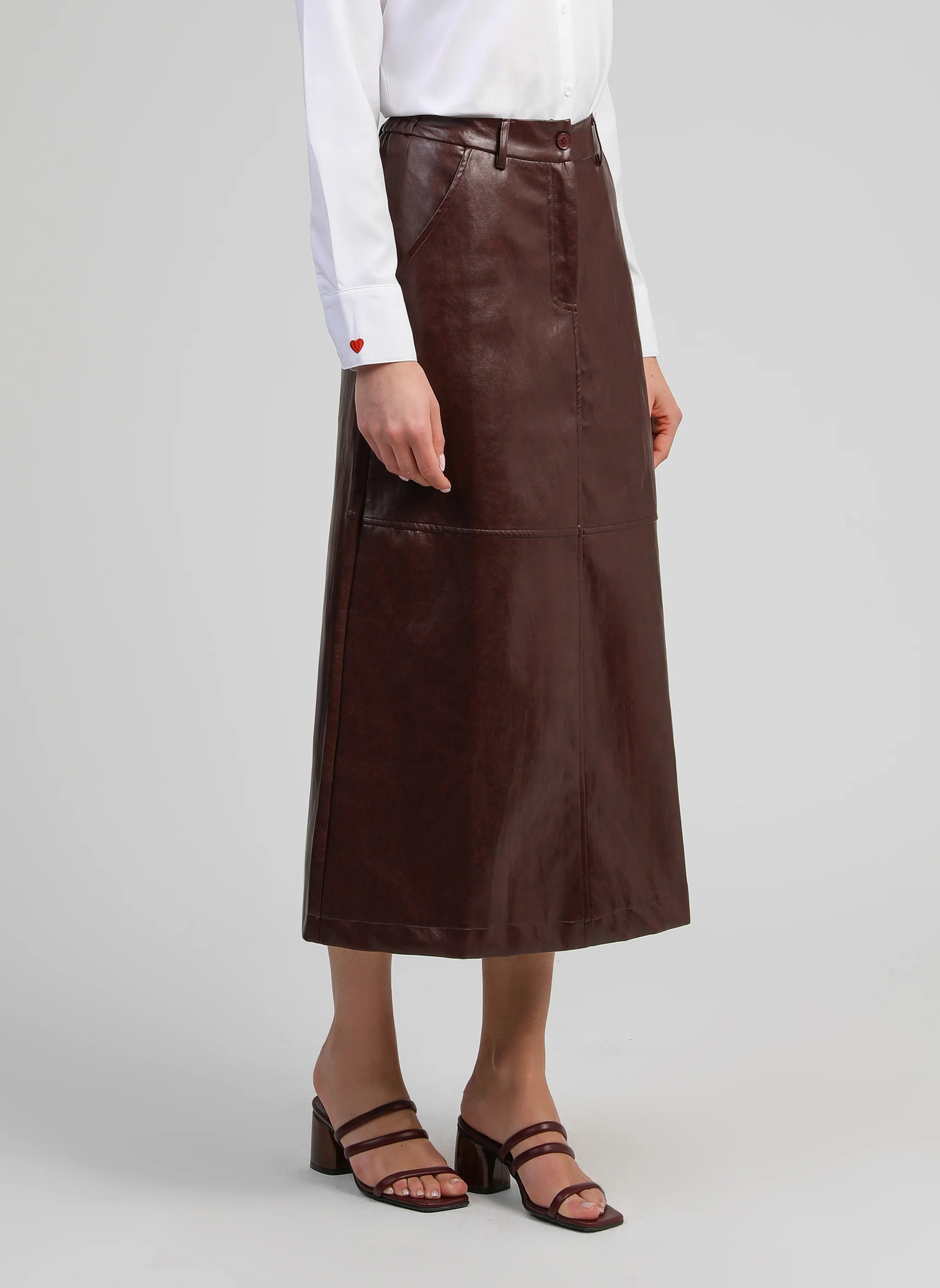 JUPE MIDI JOUKI wine - Image 4