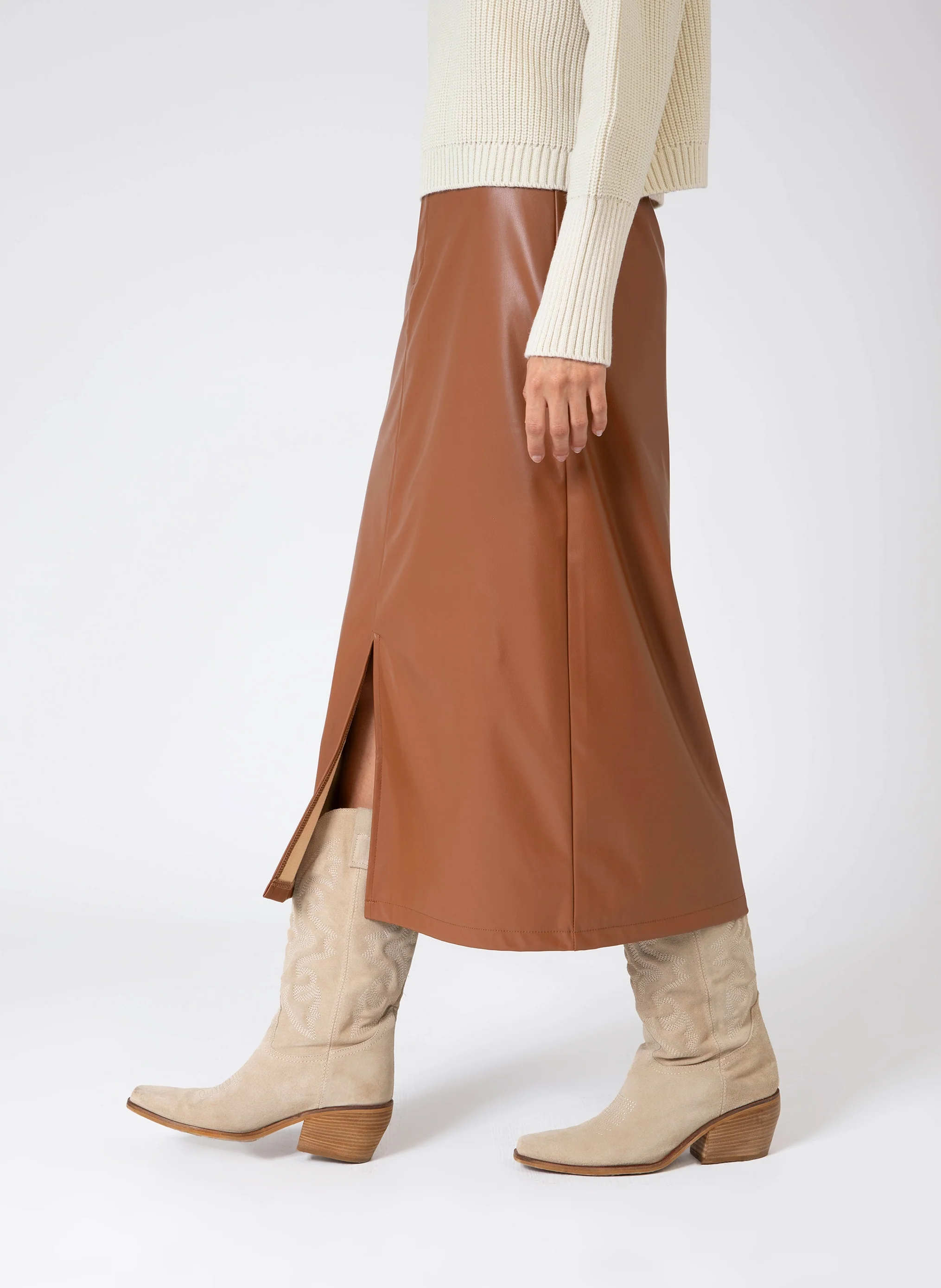 JUPE MIDI JULINA camel - Image 5