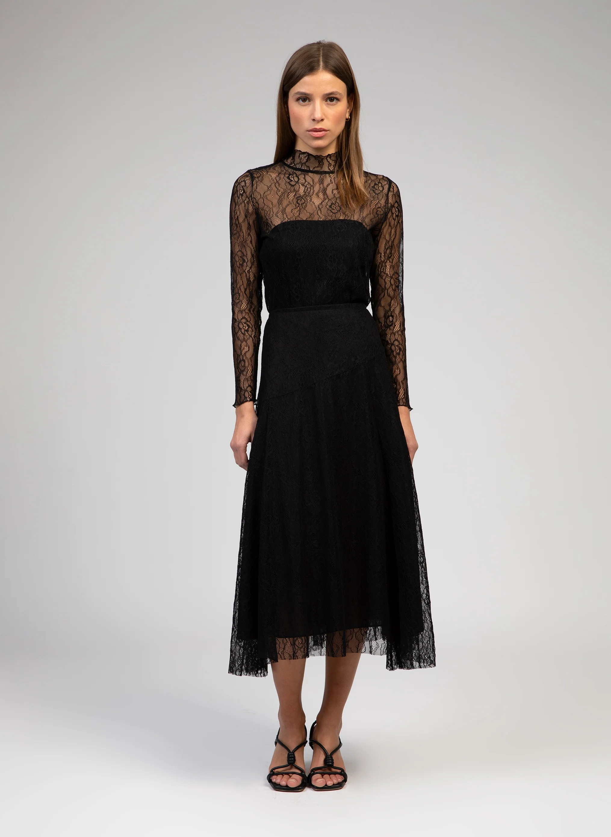 JUPE MIDI JUNIEN noir