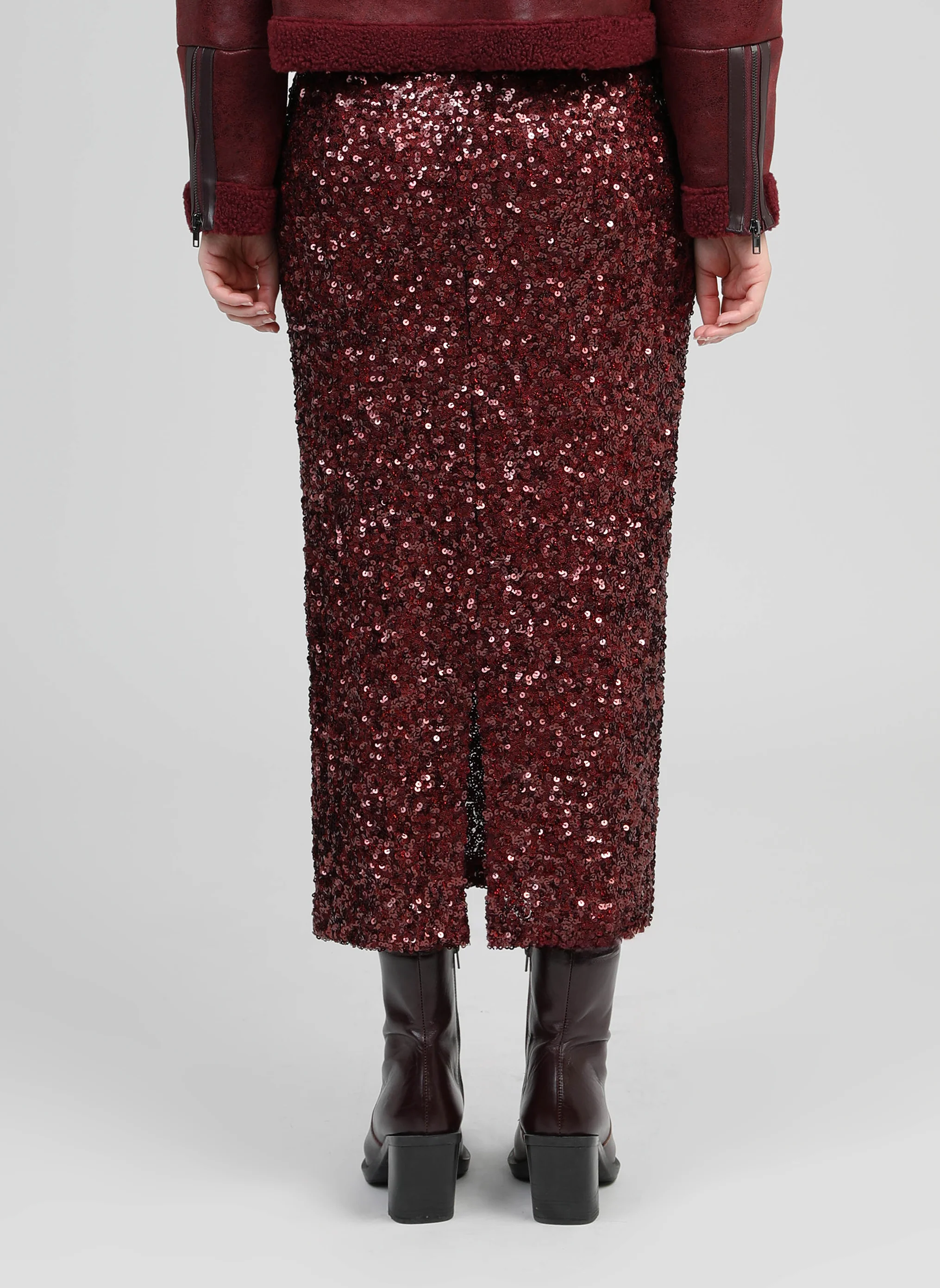 JUPE MIDI JURYFA wine - Image 5