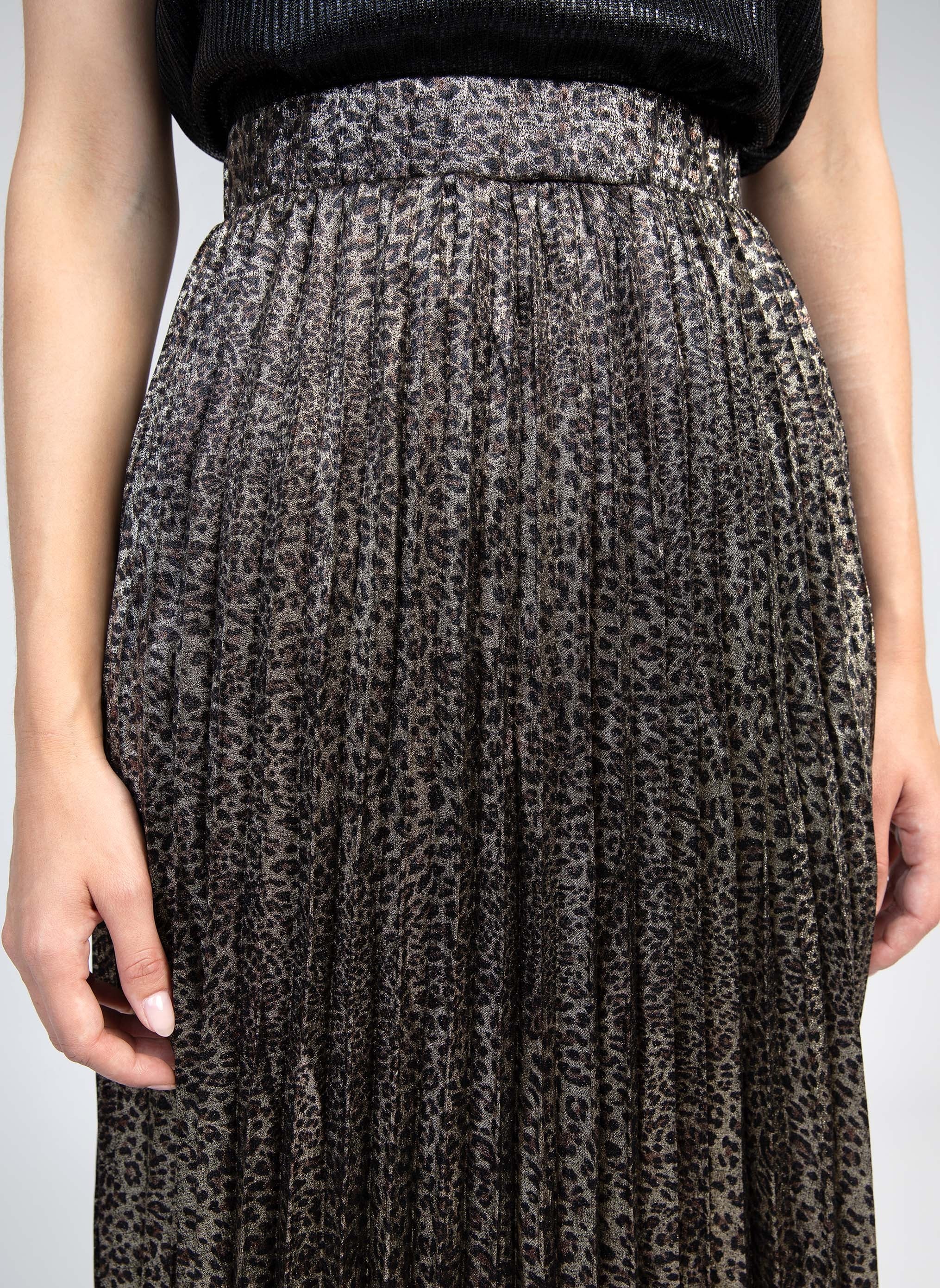 JUPE MIDI JUSTIVA leopard - Image 3