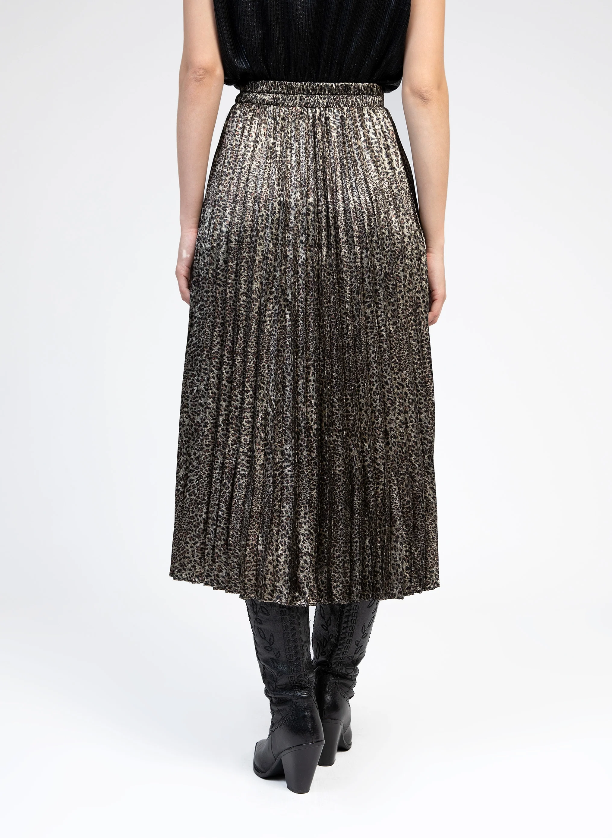 JUPE MIDI JUSTIVA leopard - Image 5