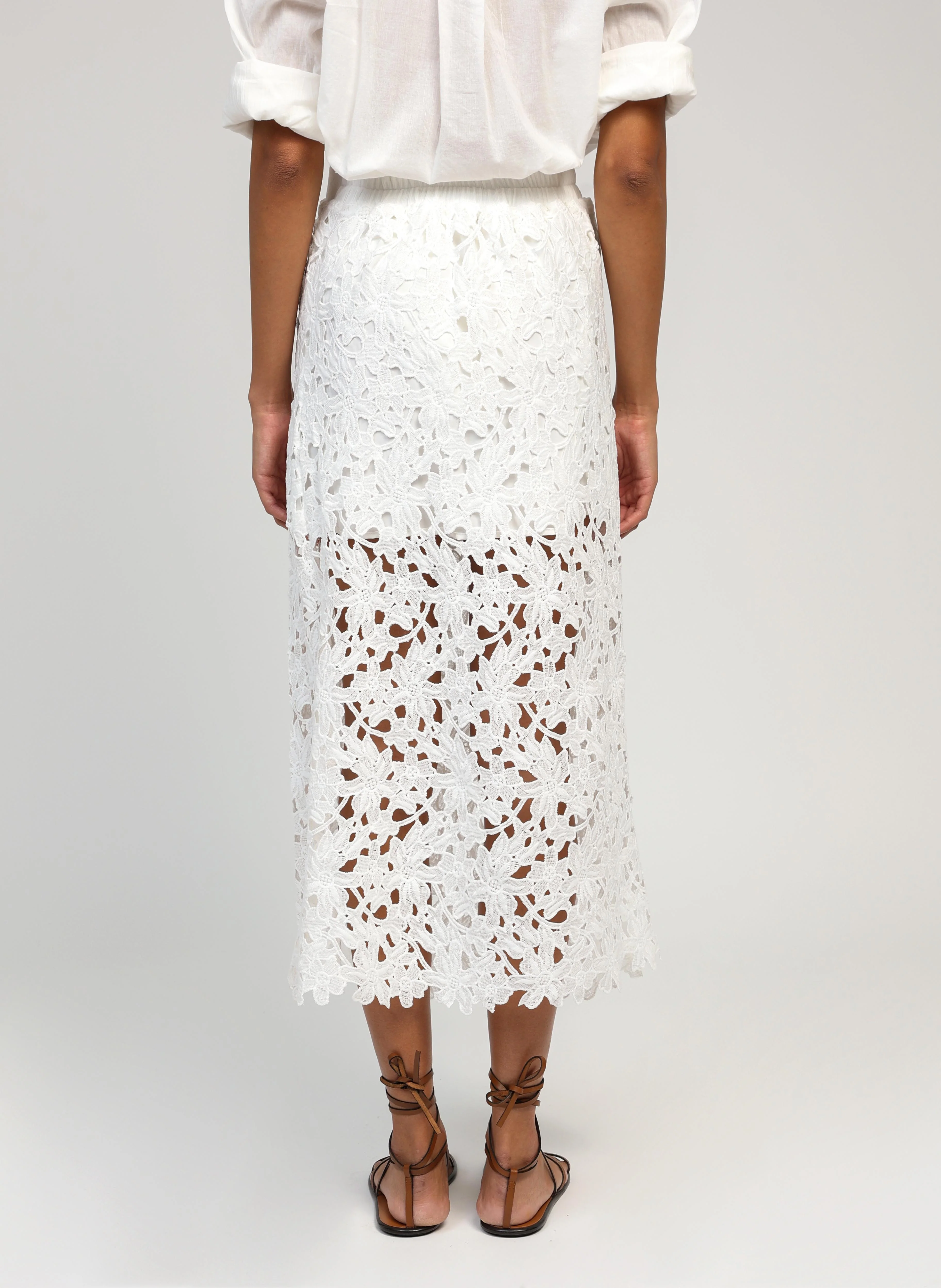 JUPE MIDI JUVY ecru - Image 5