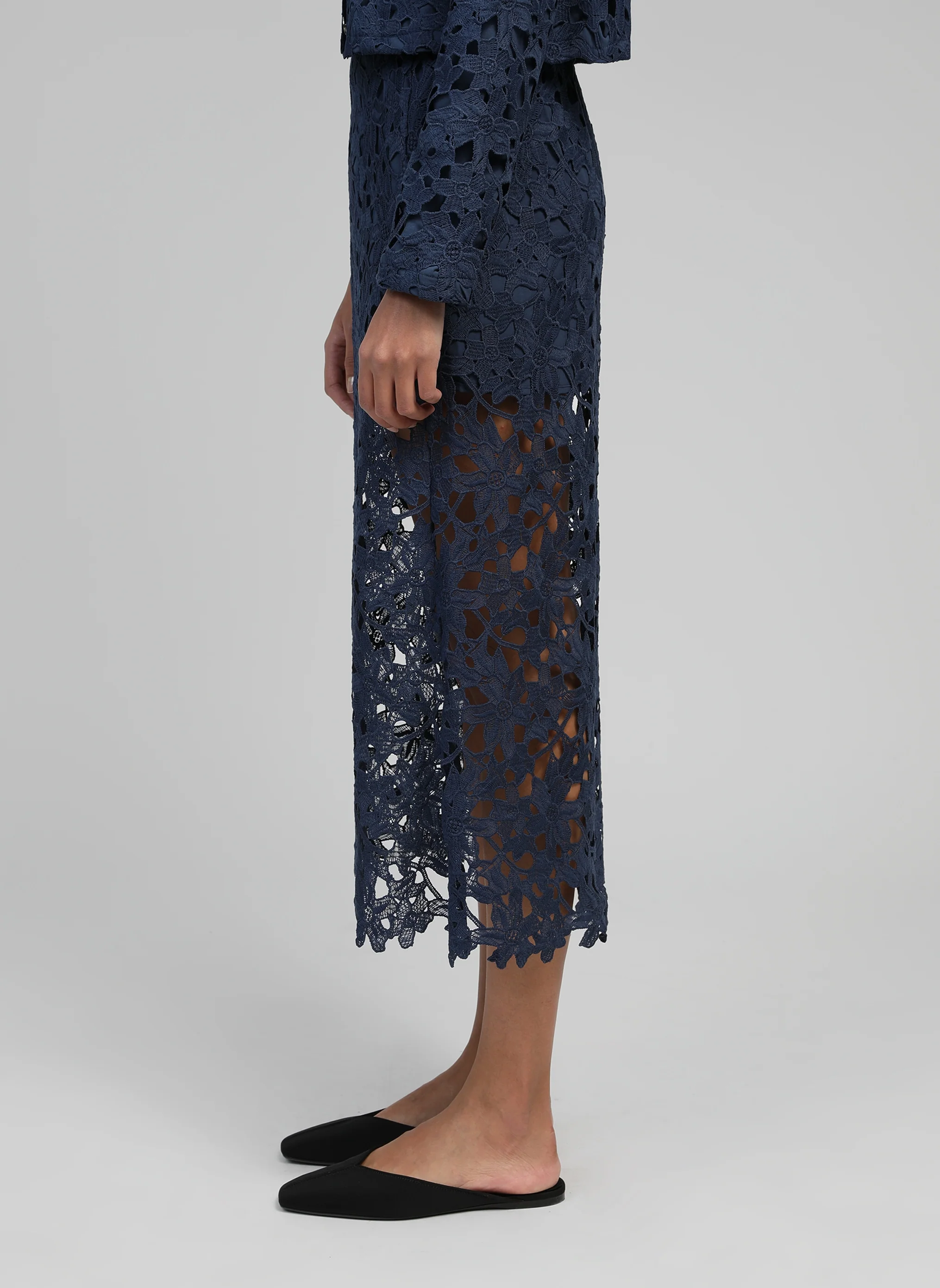 JUPE MIDI JUVY marine - Image 4
