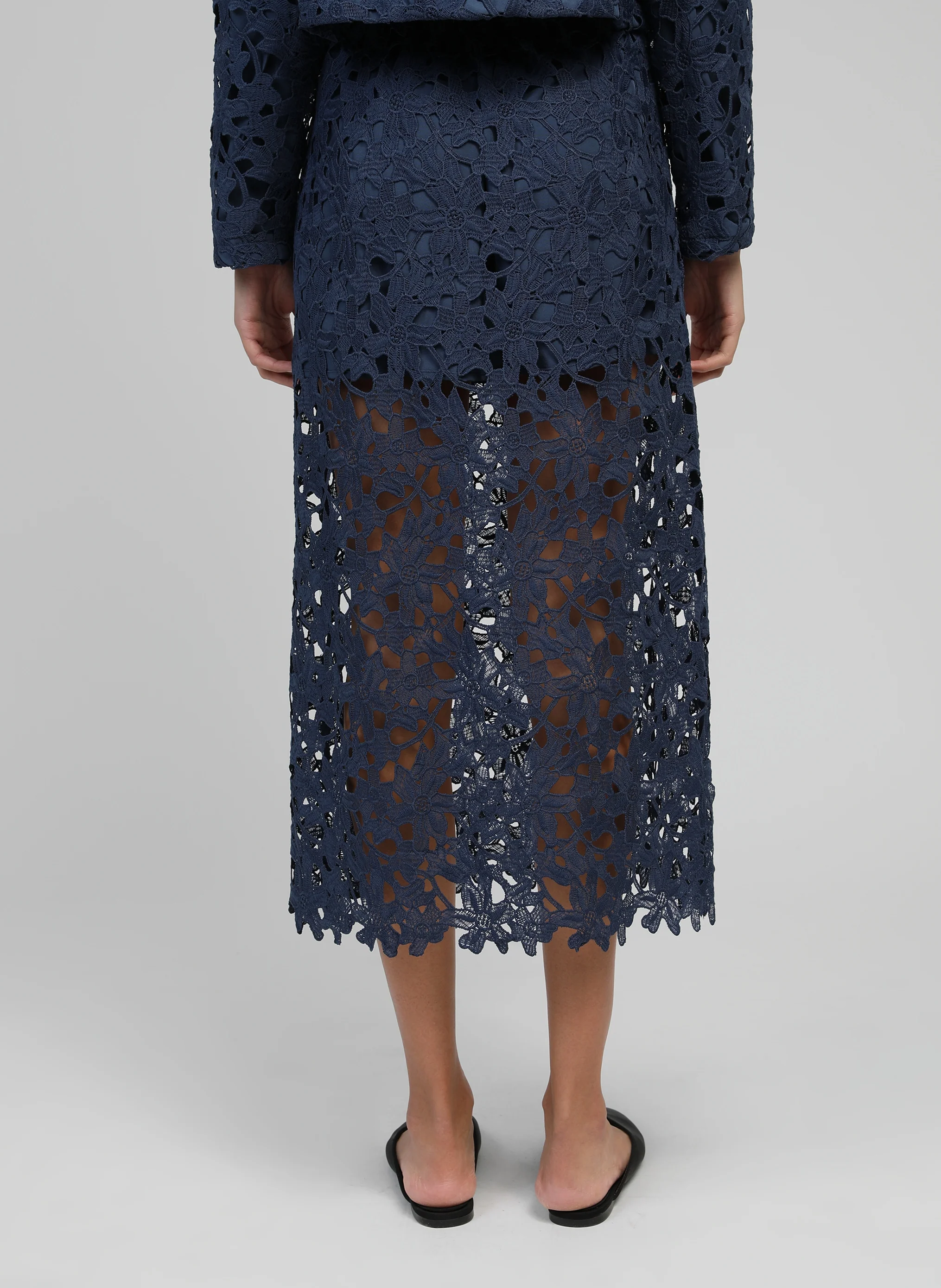 JUPE MIDI JUVY marine - Image 5