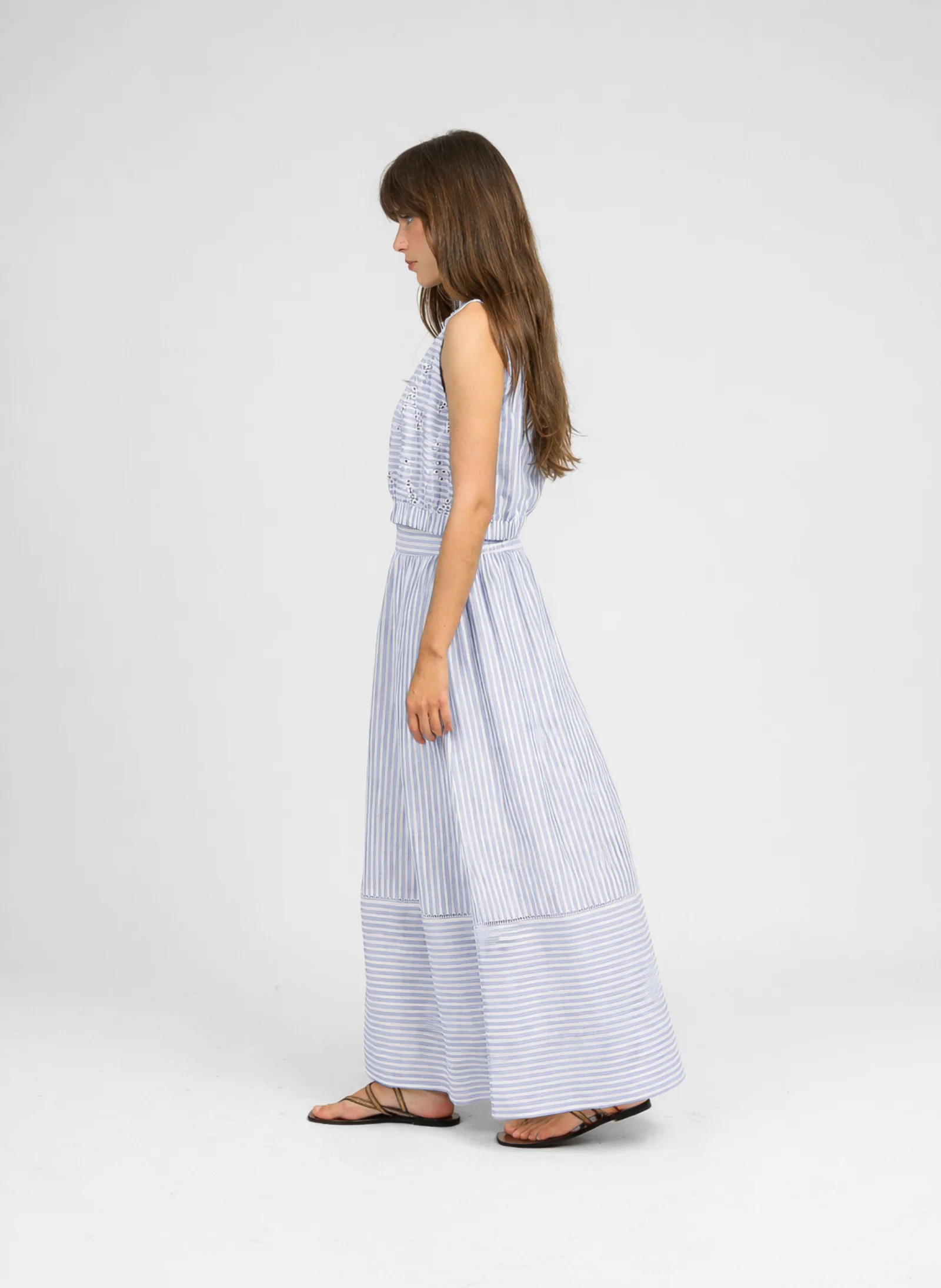 JUPE MIDI RALYTA bleu - Image 3