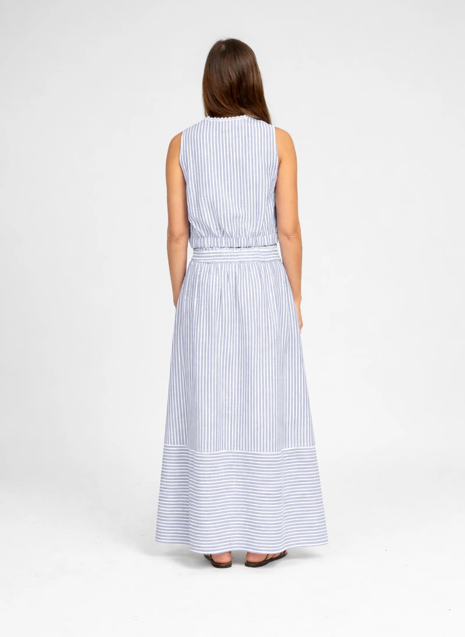 JUPE MIDI RALYTA bleu - Image 4