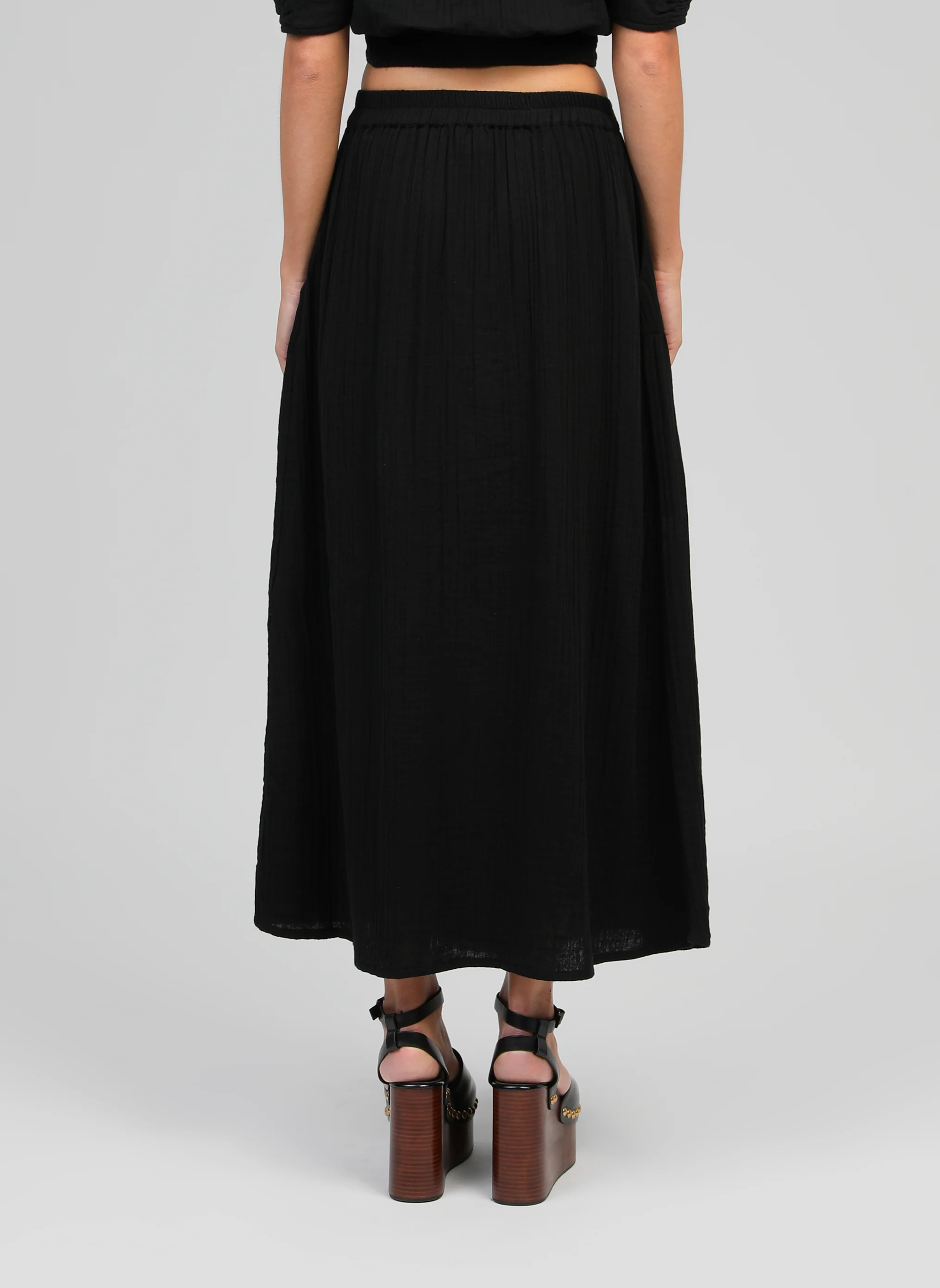 JUPE MIDI RITHA noir - Image 5