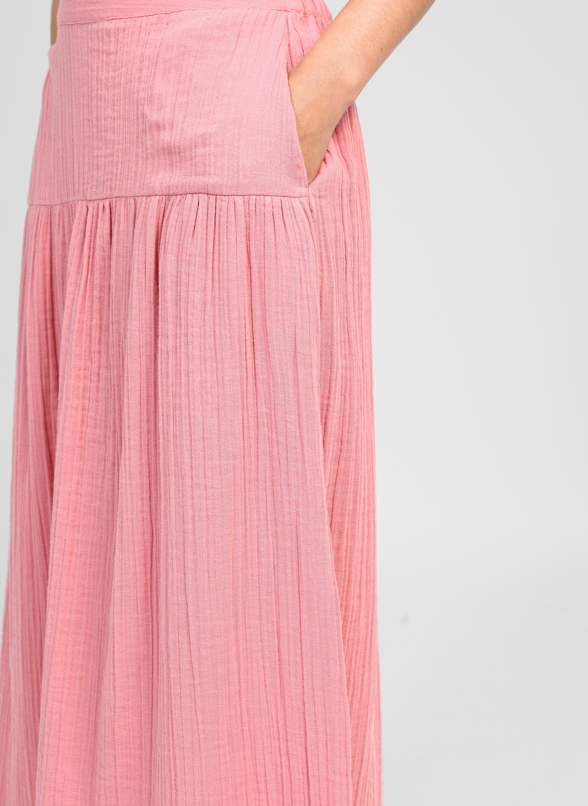 JUPE MIDI RITHA rose - Image 3