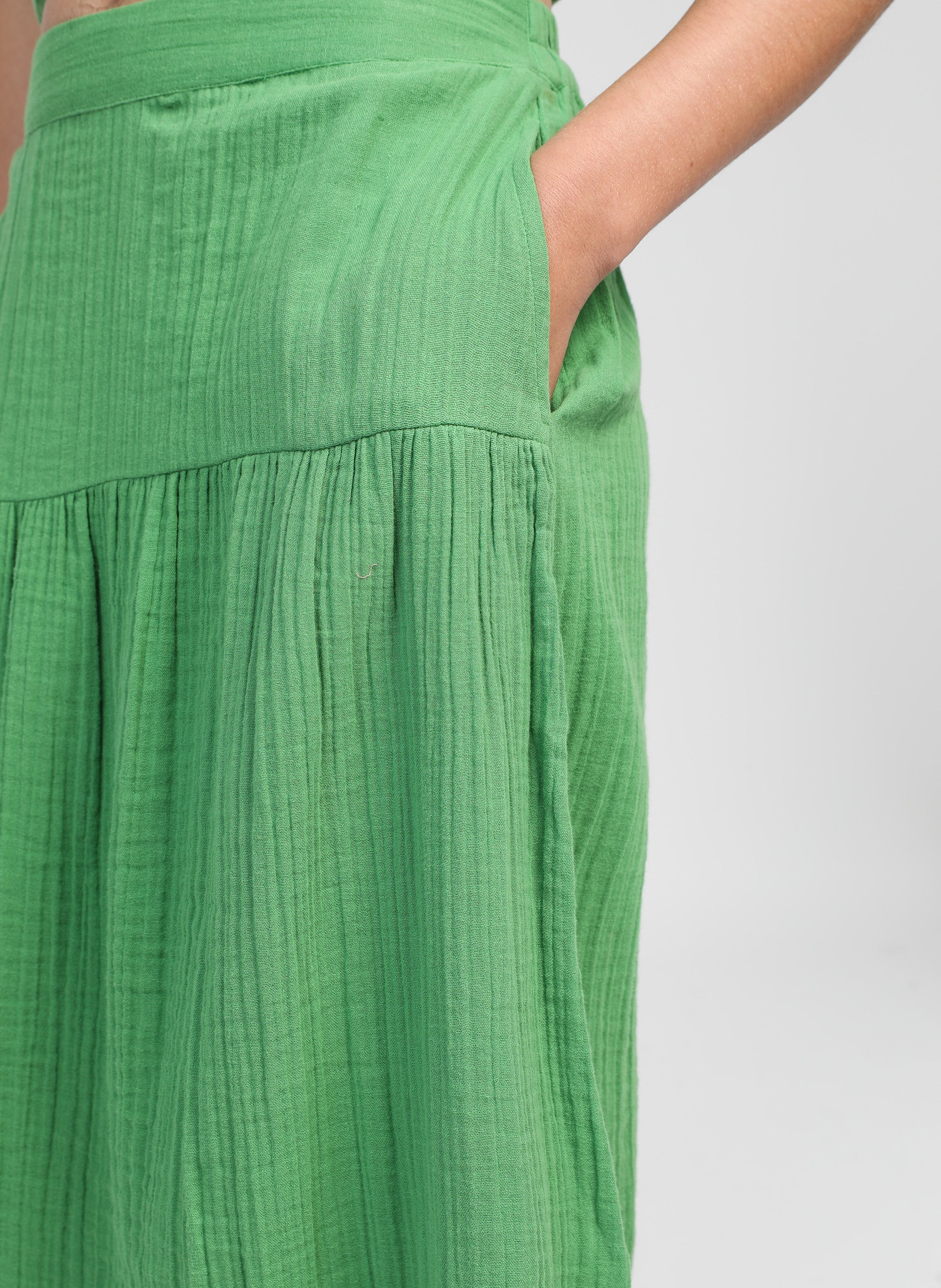 JUPE MIDI RITHA vert - Image 5