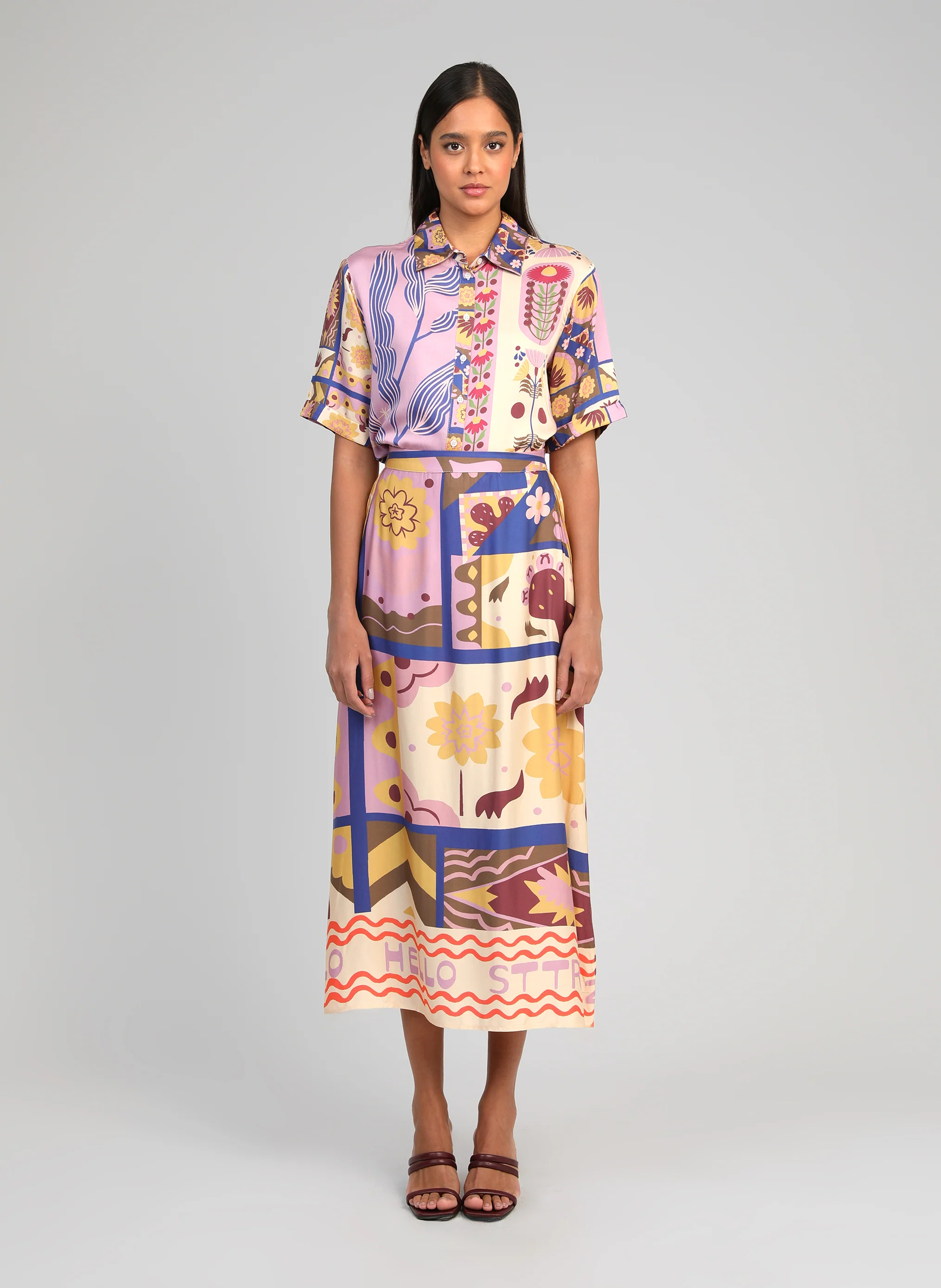 JUPE MIDI RIVILA multi