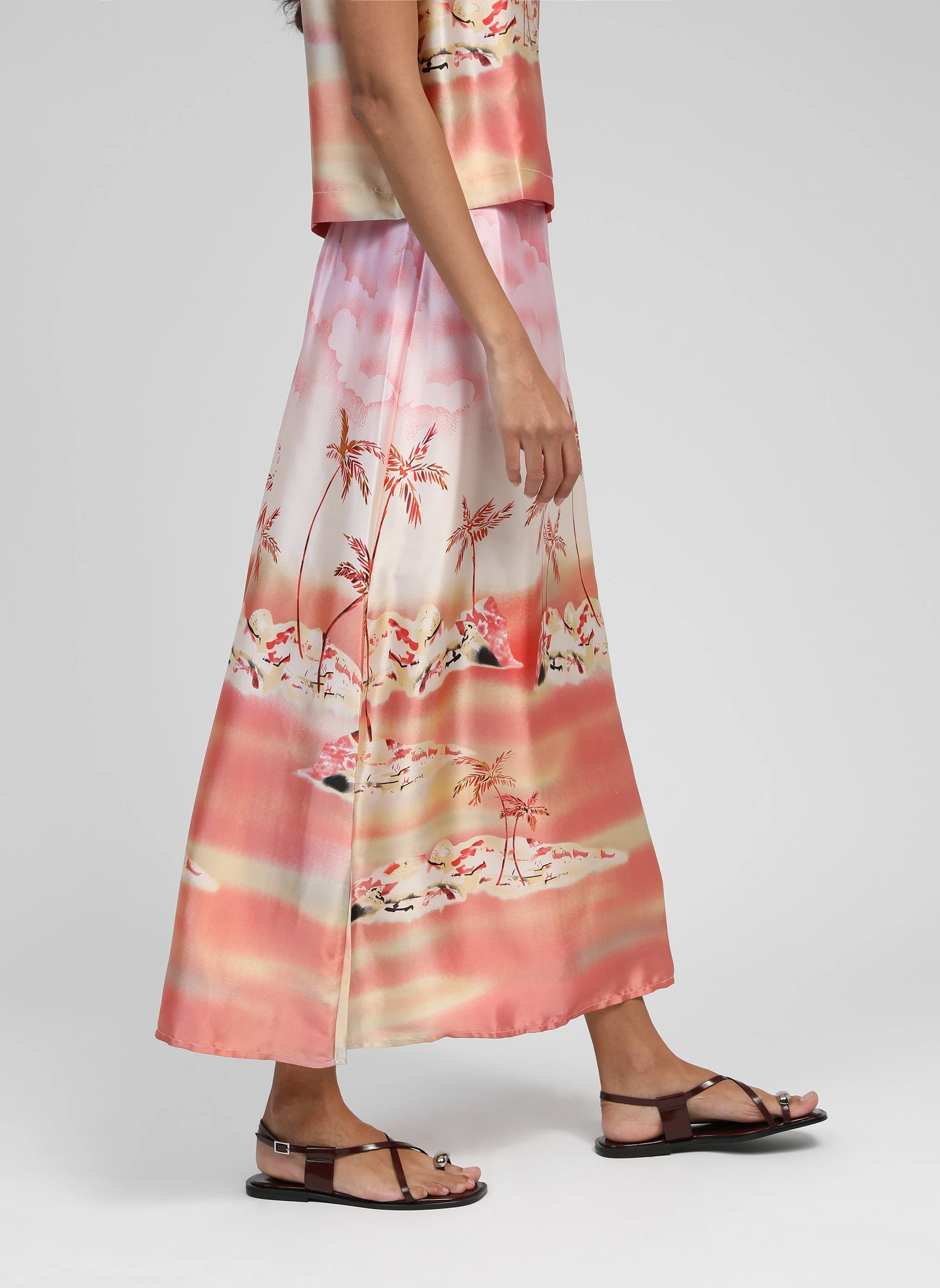 JUPE MIDI ROBILOU cabana rose - Image 4