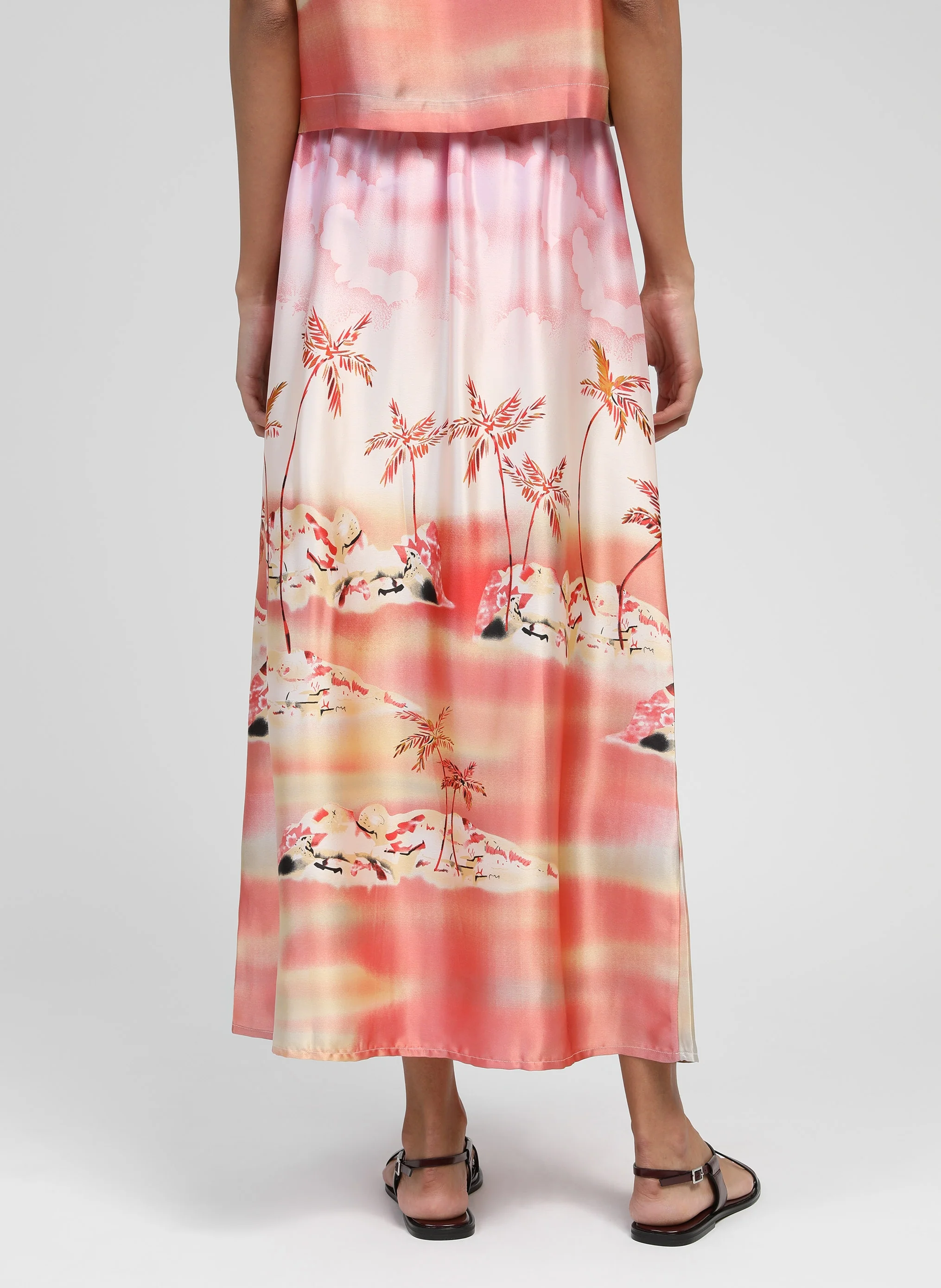JUPE MIDI ROBILOU cabana rose - Image 5