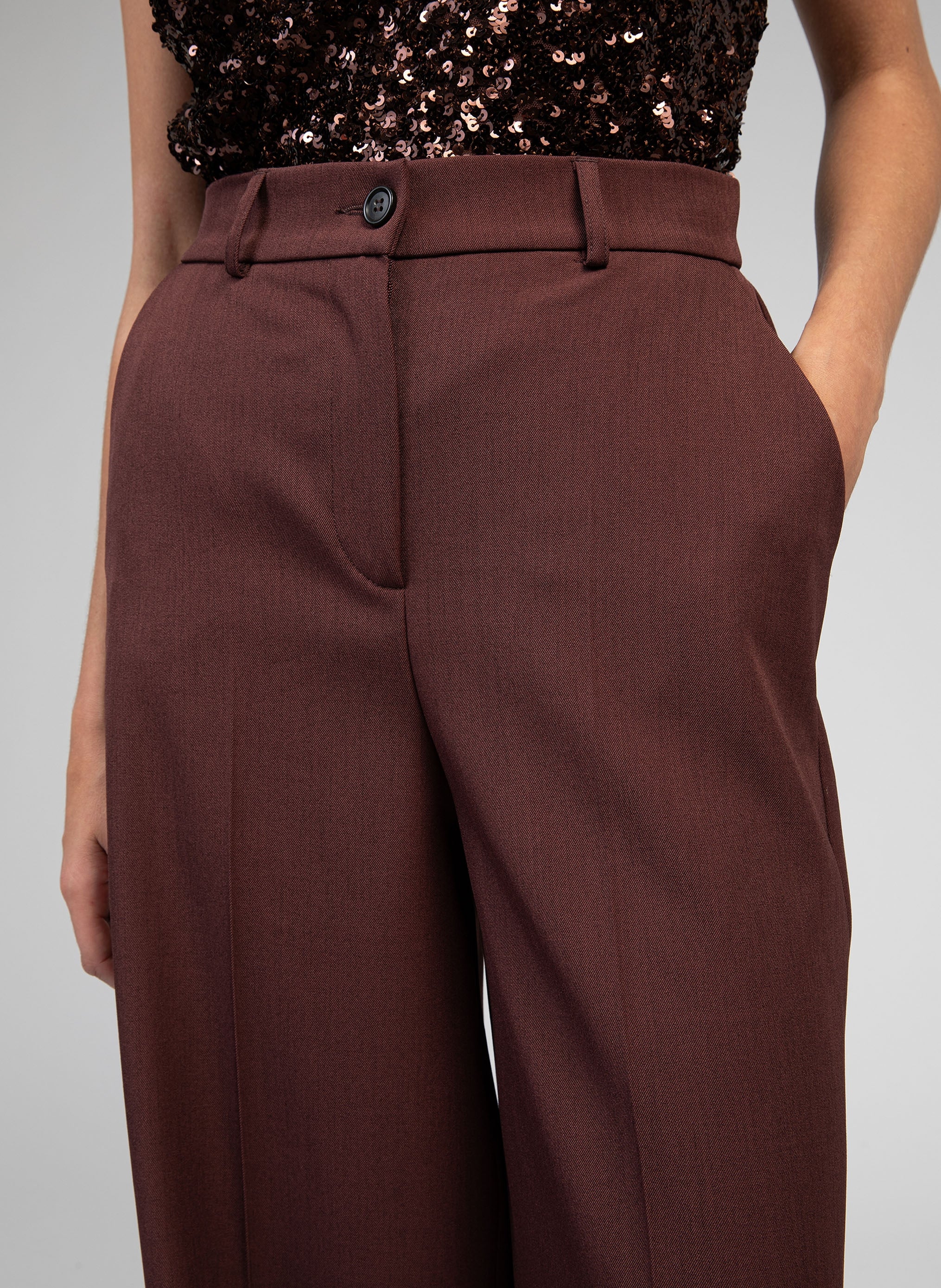 PANTALON PERLINA chocolat - Image 3