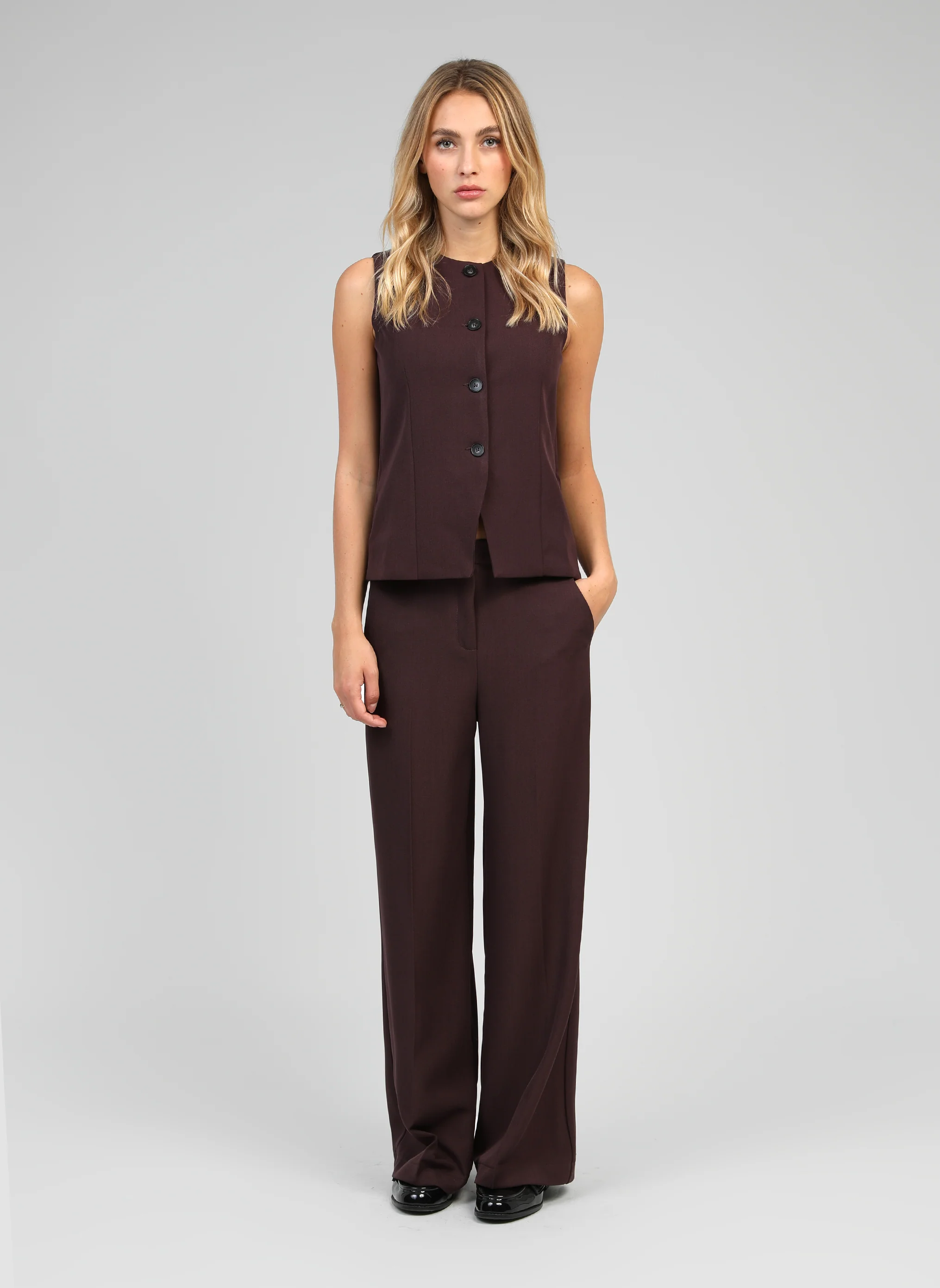 PANTALON PERLY wine - Image 2