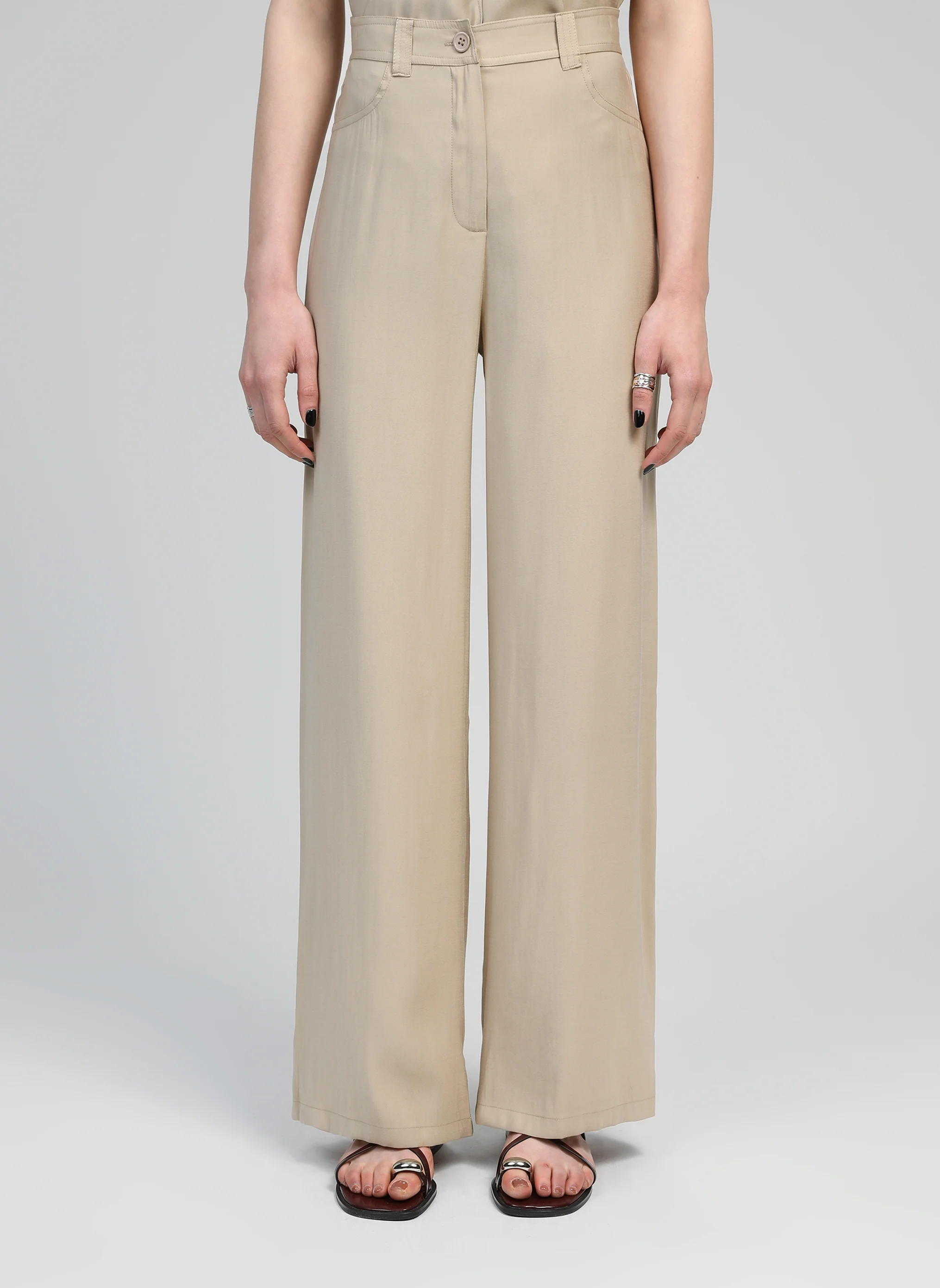 PANTALON PHOEBILA beige - Image 3