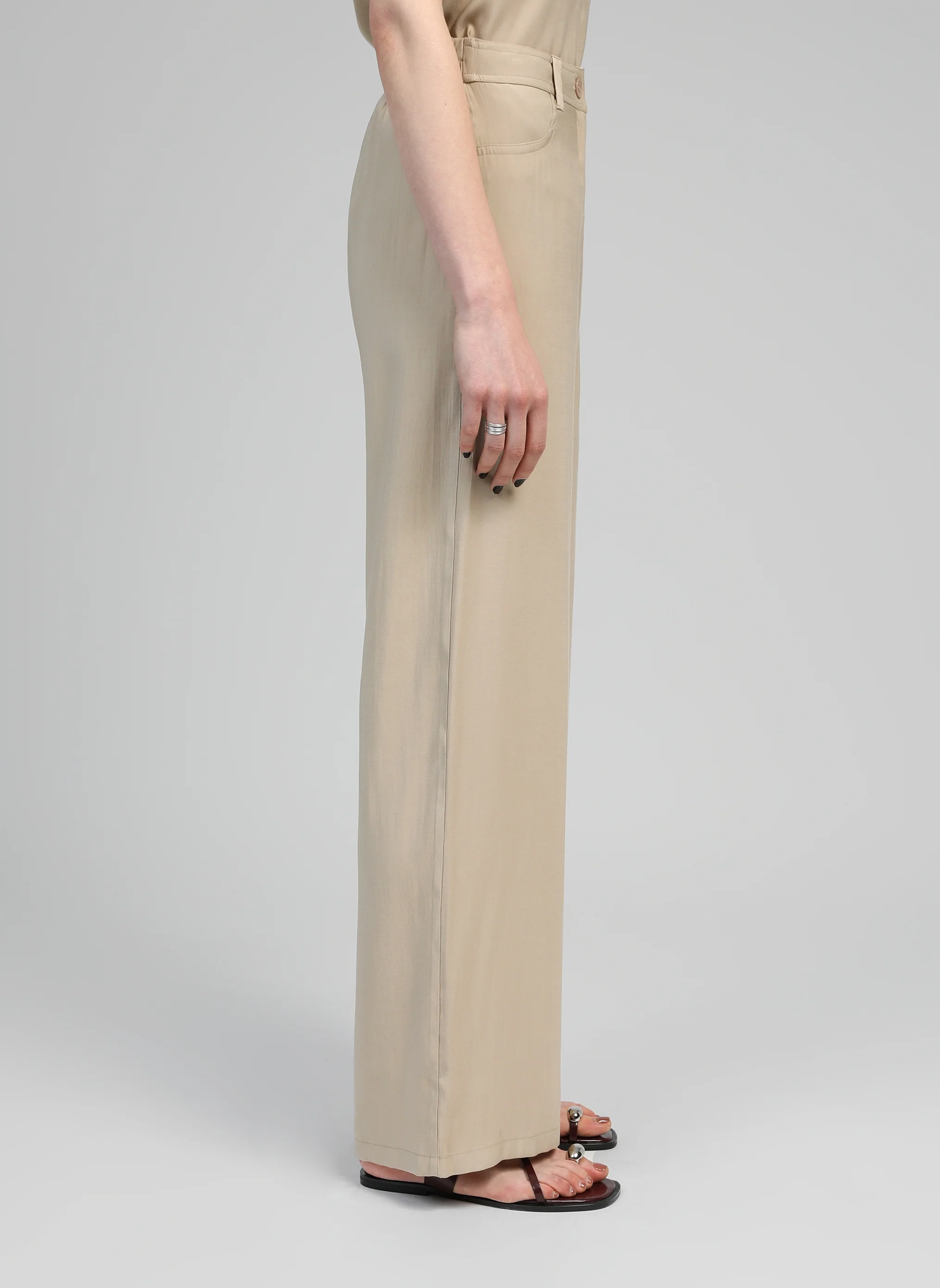 PANTALON PHOEBILA beige - Image 4