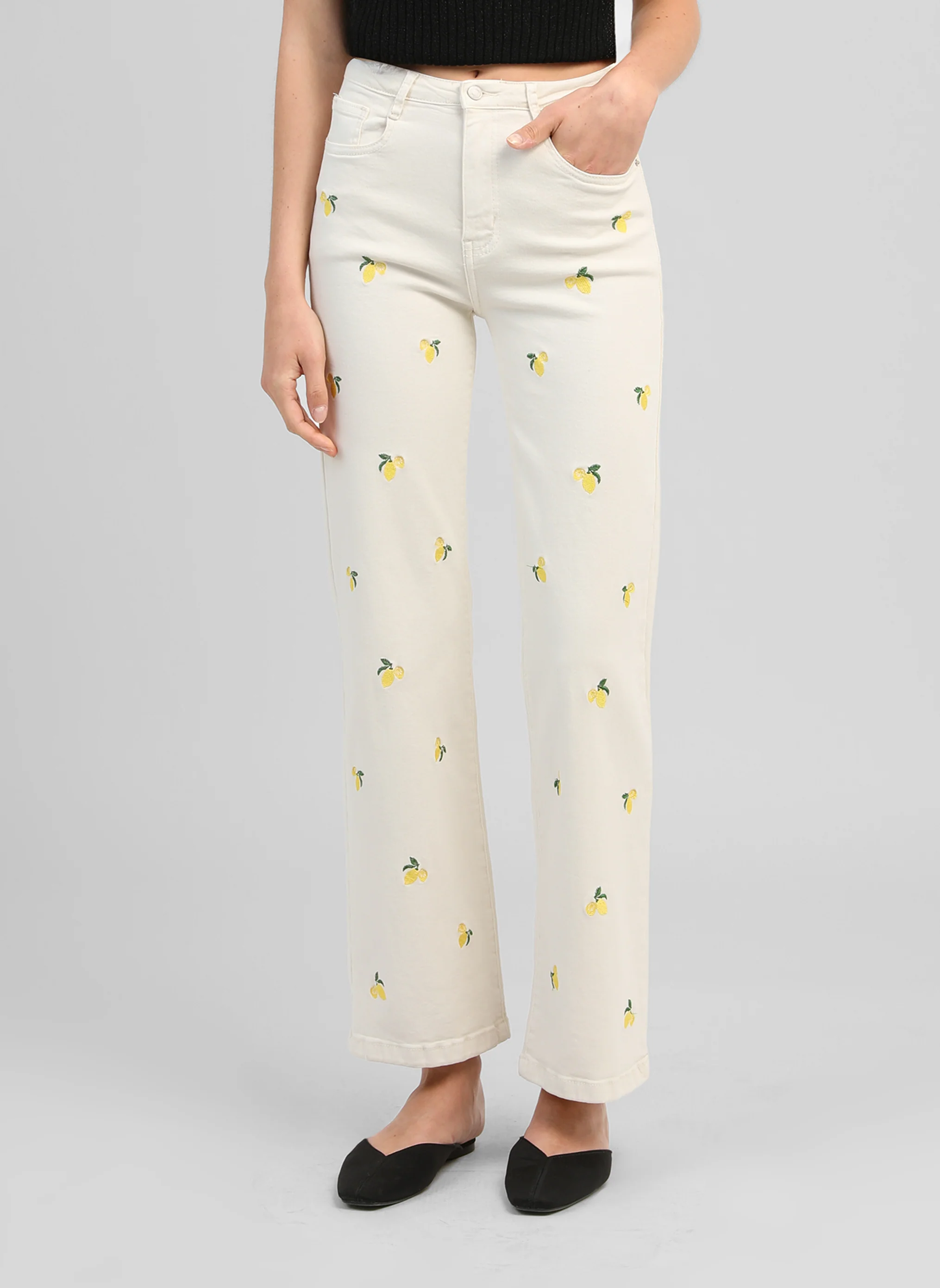 PANTALON PICITRON ecru - Image 3