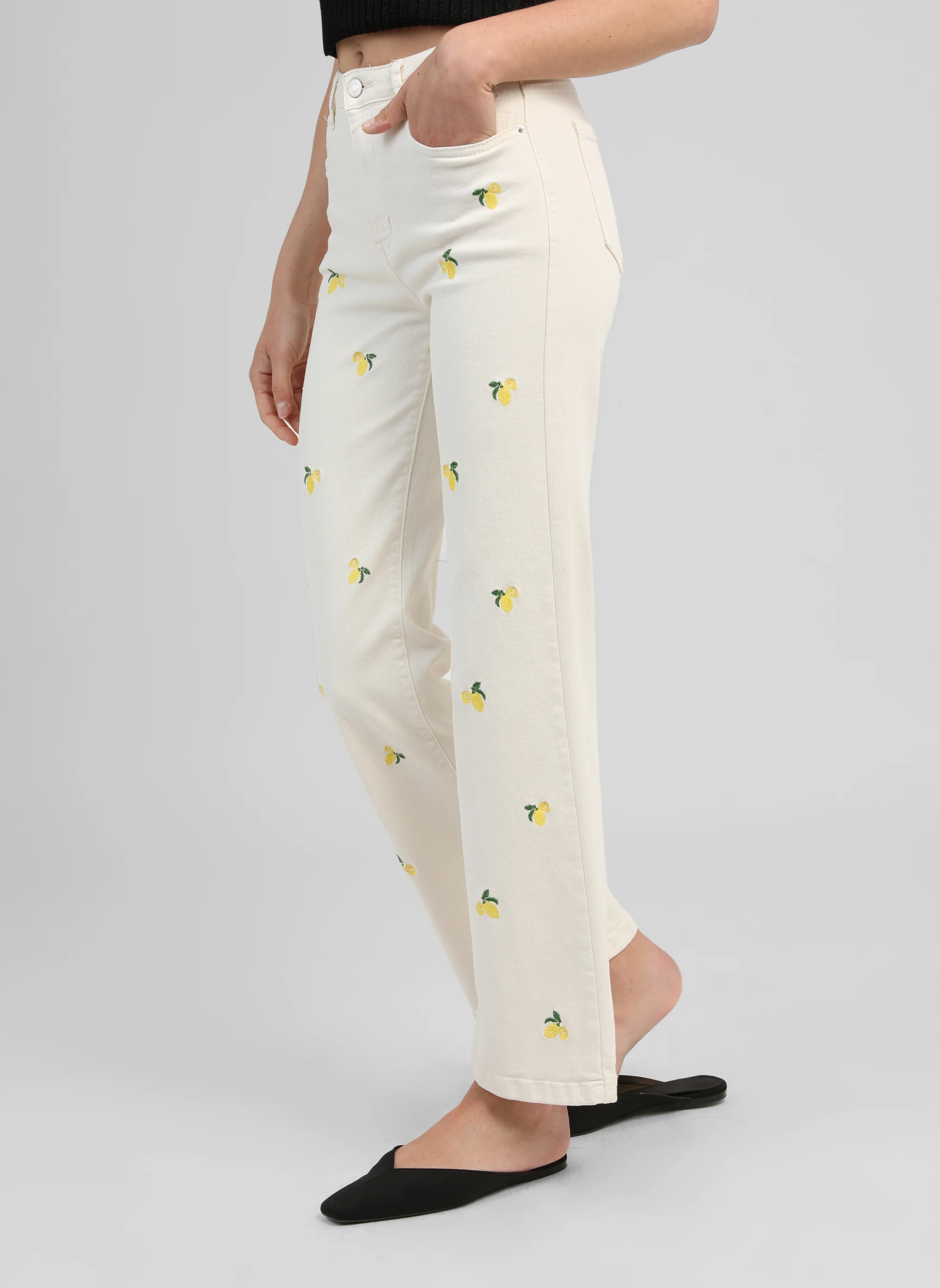 PANTALON PICITRON ecru - Image 4