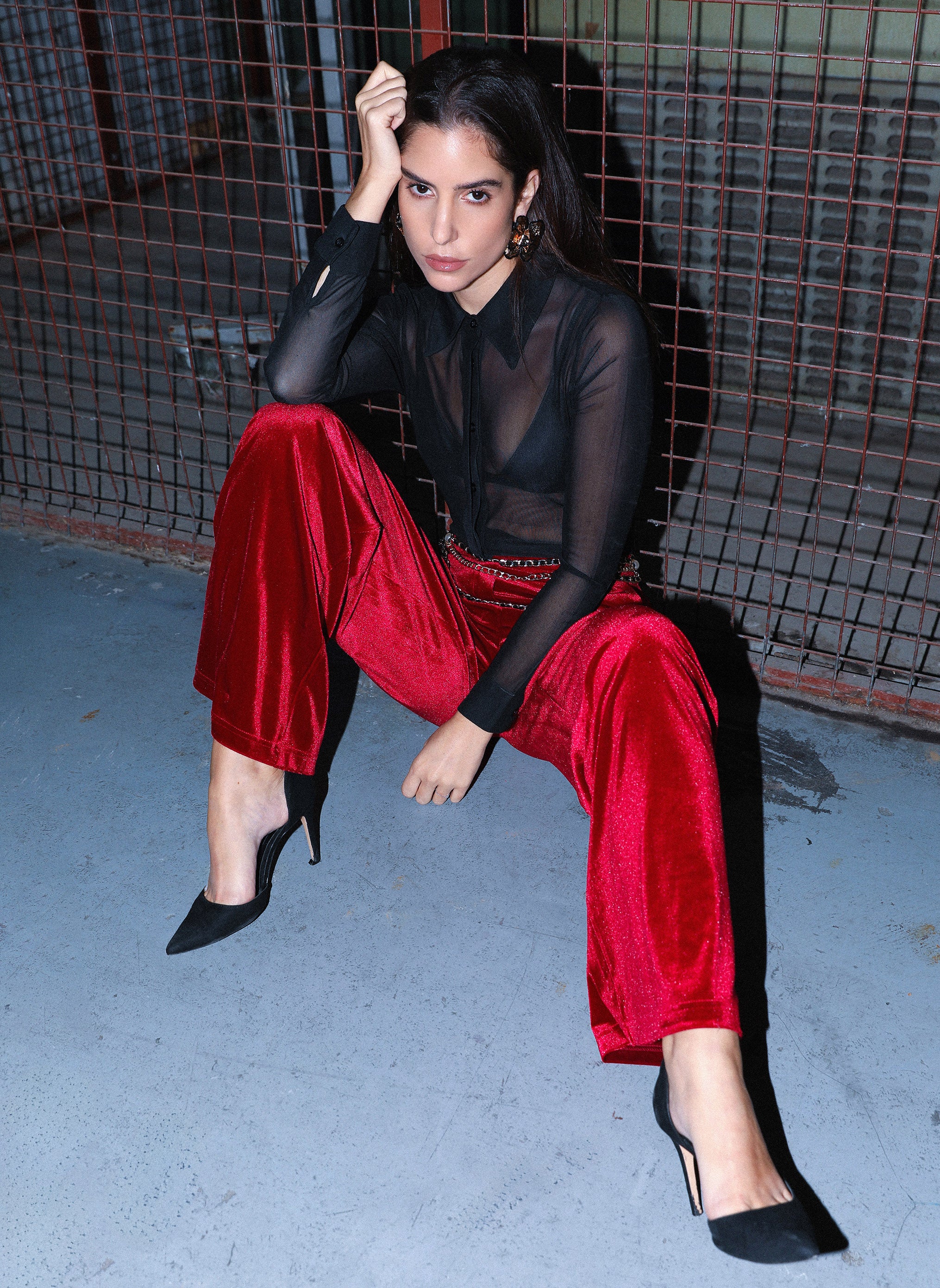 PANTALON PONTALENE rouge - Image 3